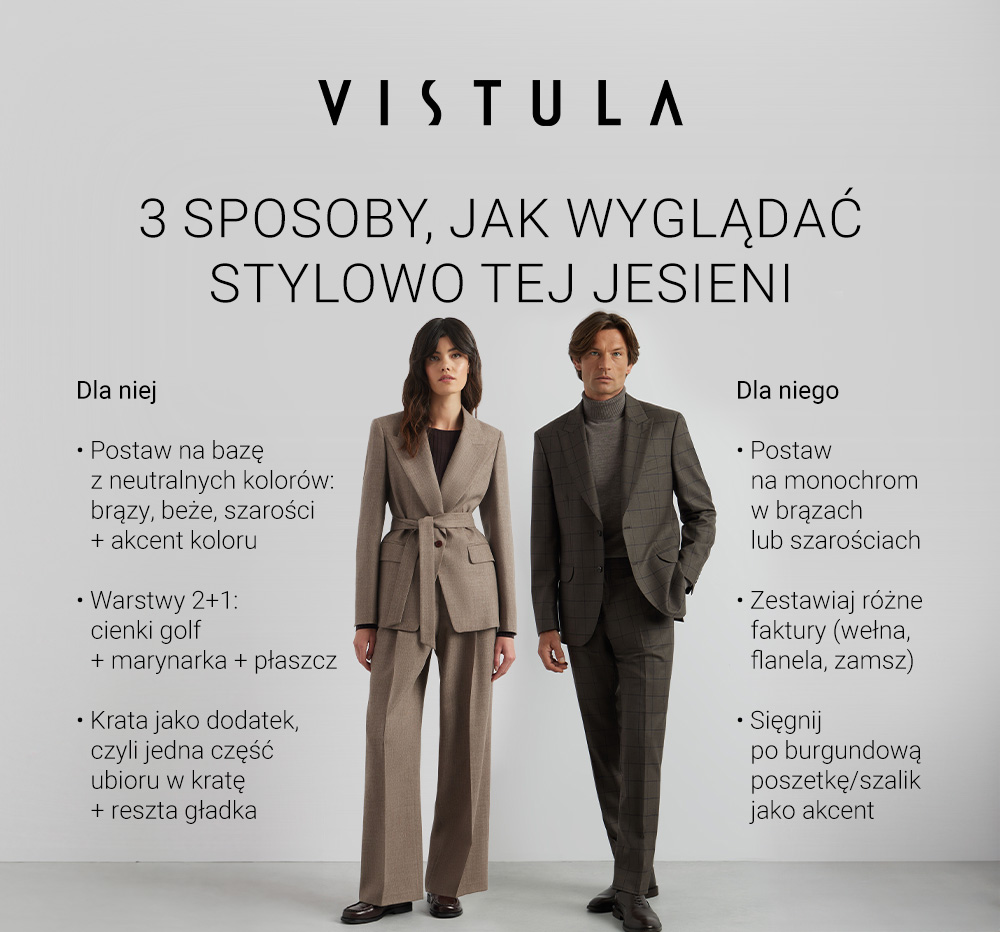 3 sposoby, jak wyglądać stylowo tej jesieni - infografika