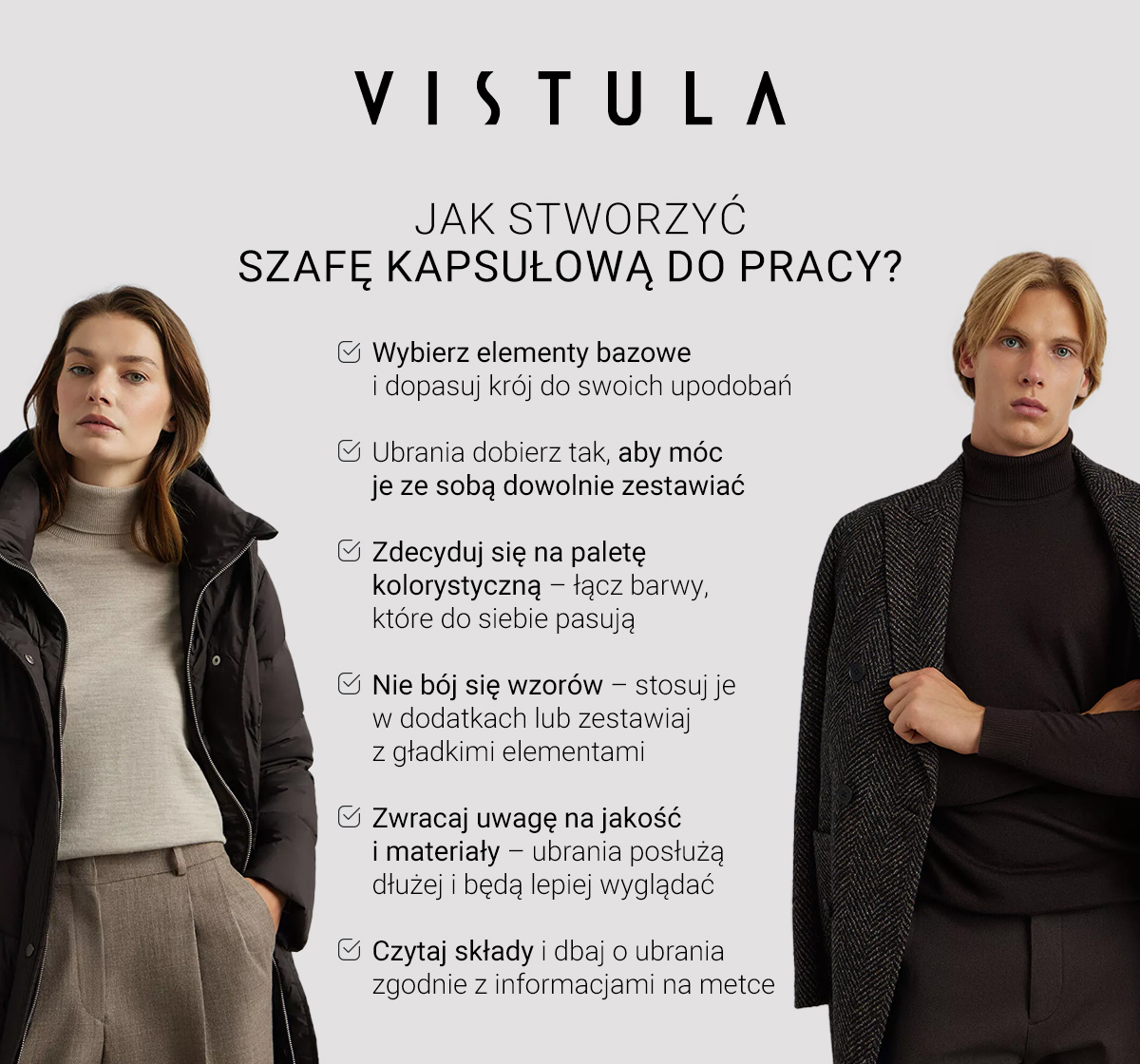 Jak stworzyć szafę kapsułową do pracy? - infografika