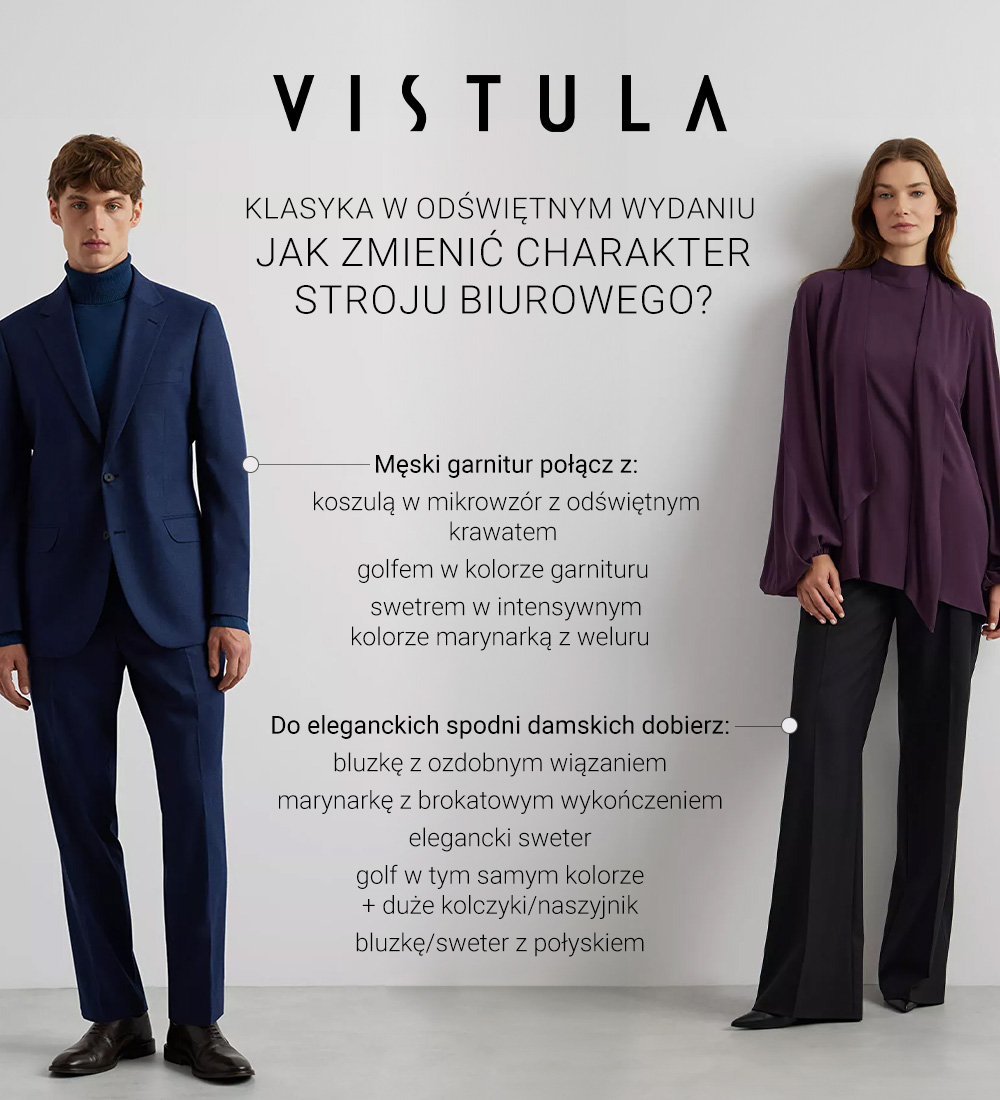 Klasyka w odświętnym wydaniu – jak zmienić charakter stroju biurowego? - infografika.
