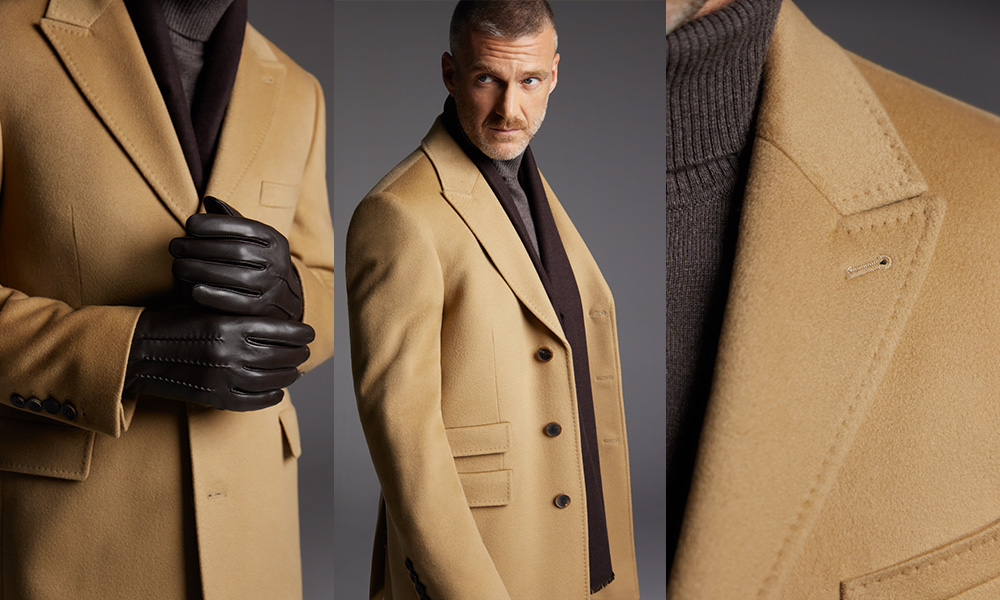 Mężczyzna w płaszczu marki Vistula. - zdjęcie