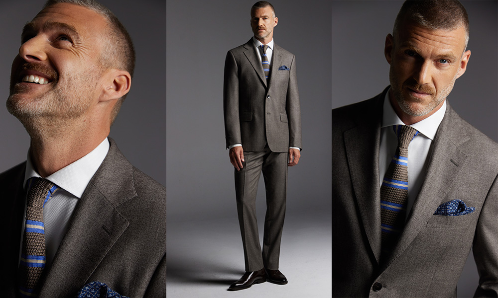 Mężczyzna w garniturze marki Vistula. - zdjęcie