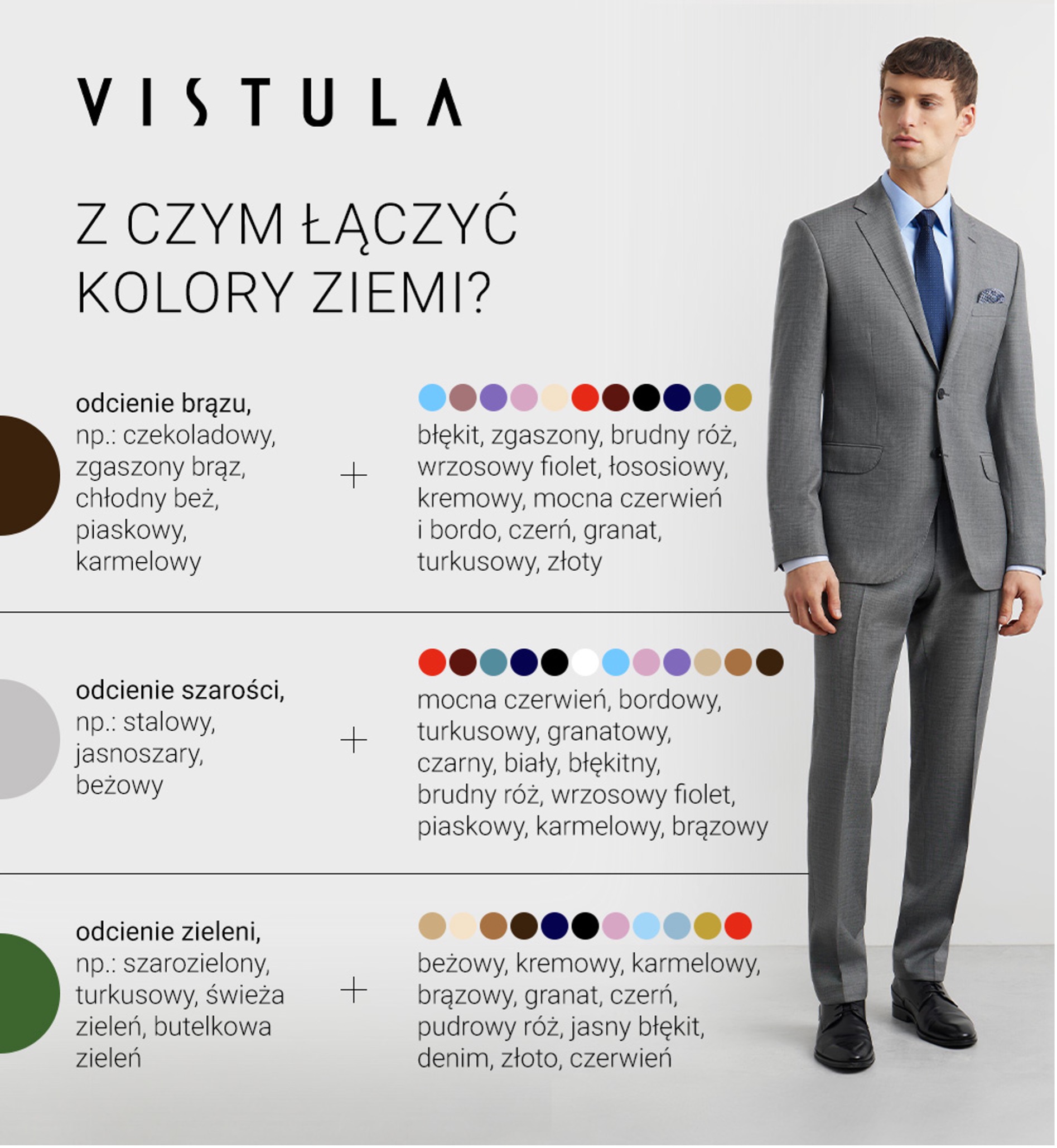 Z czym łączyć kolory ziemi? - infografika