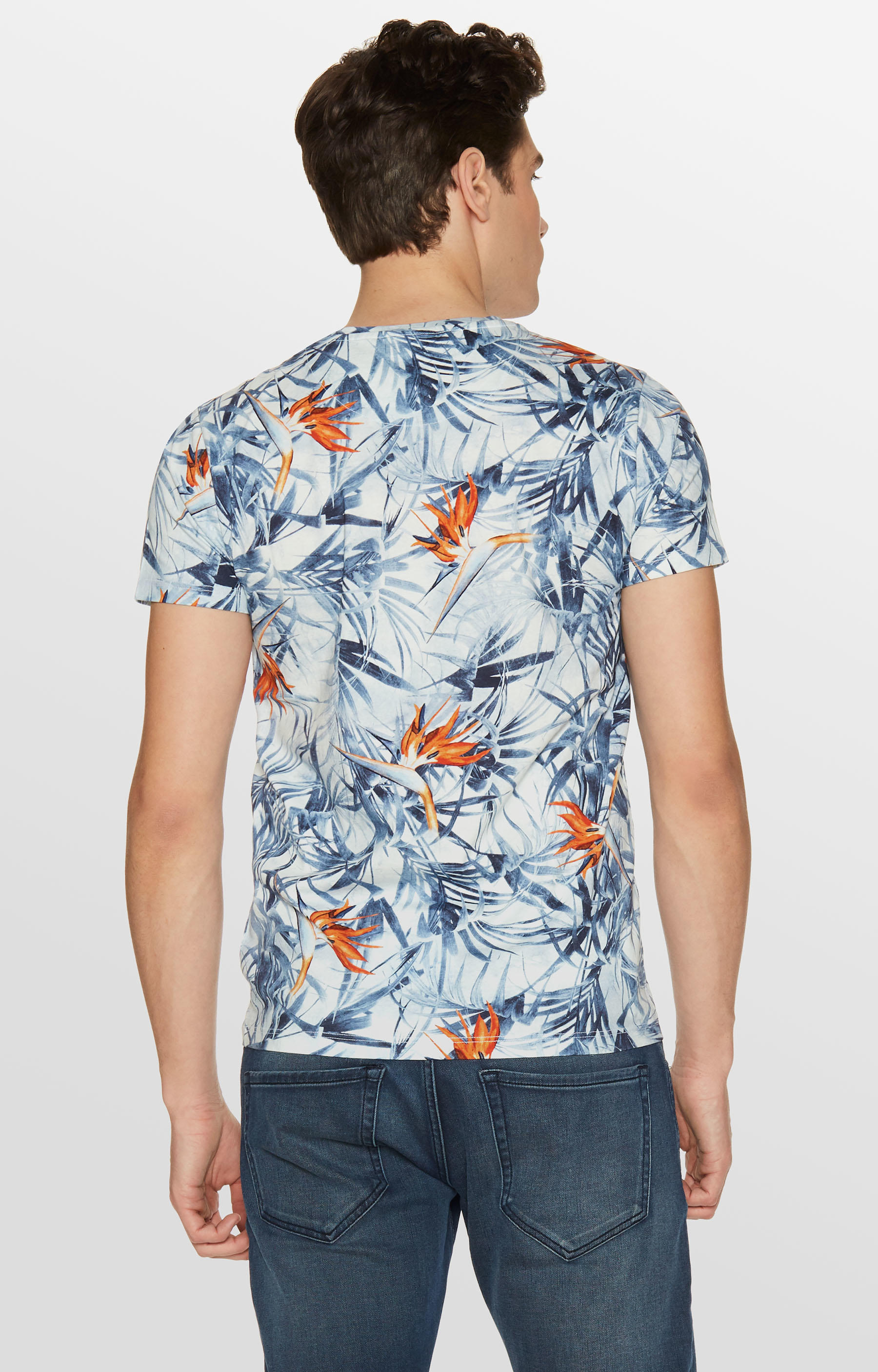T-shirt z nadrukiem w kwiaty - 2