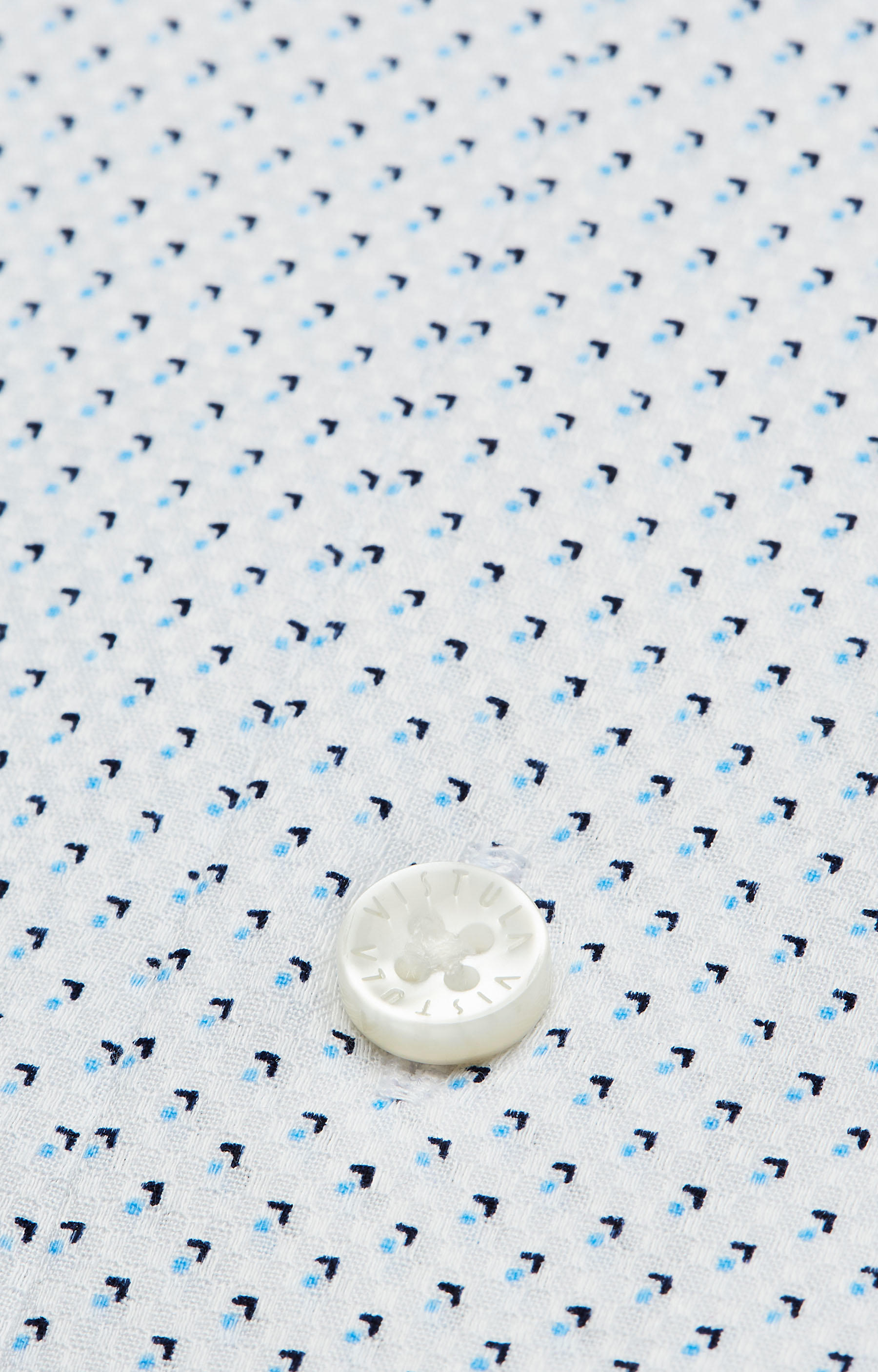 Koszula w mikrowzór z włoskim kołnierzem - 5