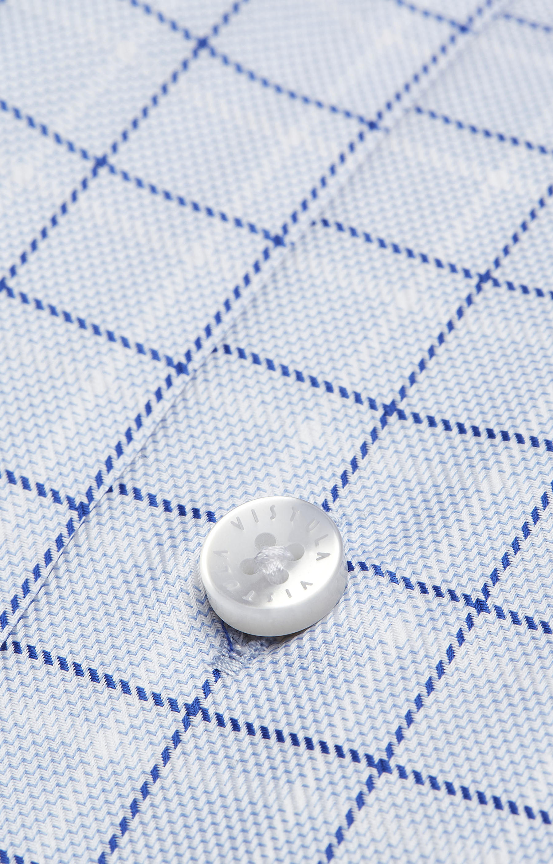 Koszula w kratę z włoskim kołnierzem - 6