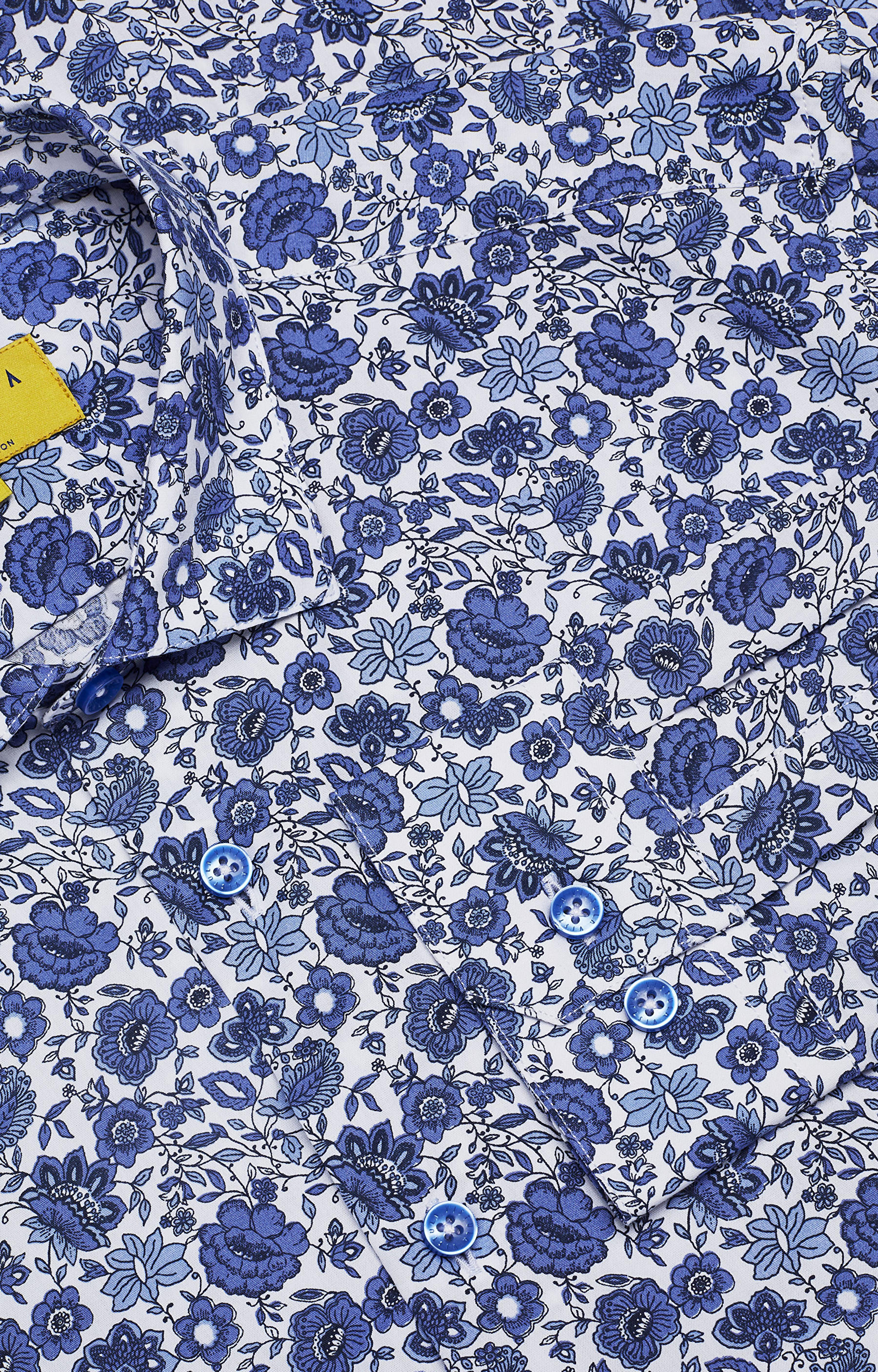 Dopasowana koszula z bawełny egipskiej z kołnierzem typu kryty button-down - 5