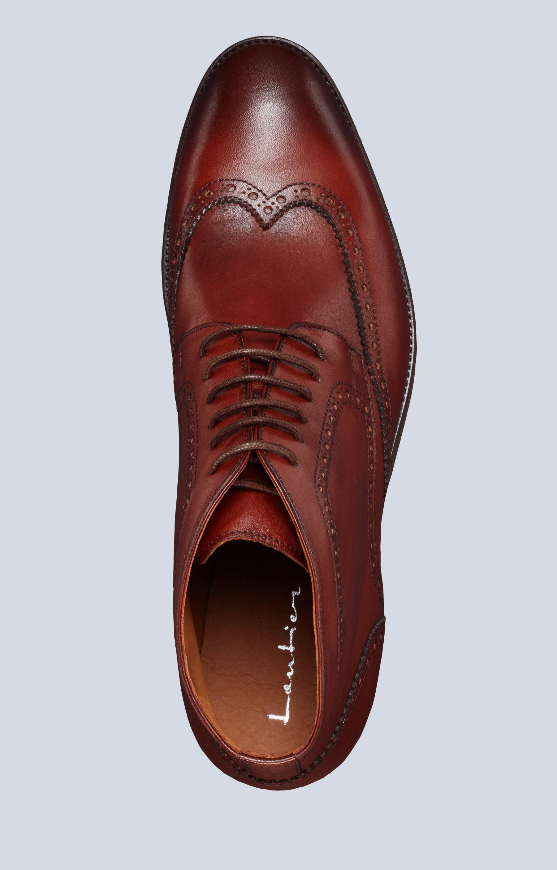 Wysokie derby z ozdobnymi perforacjami - 3