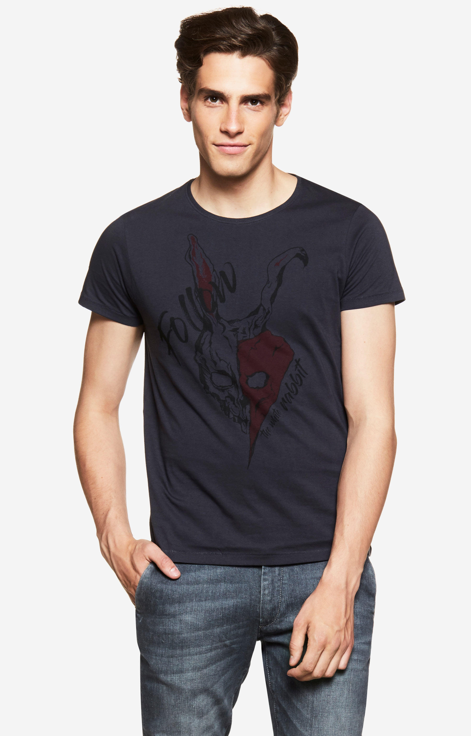 T-shirt THE WHITE RABBIT VISTULA RED