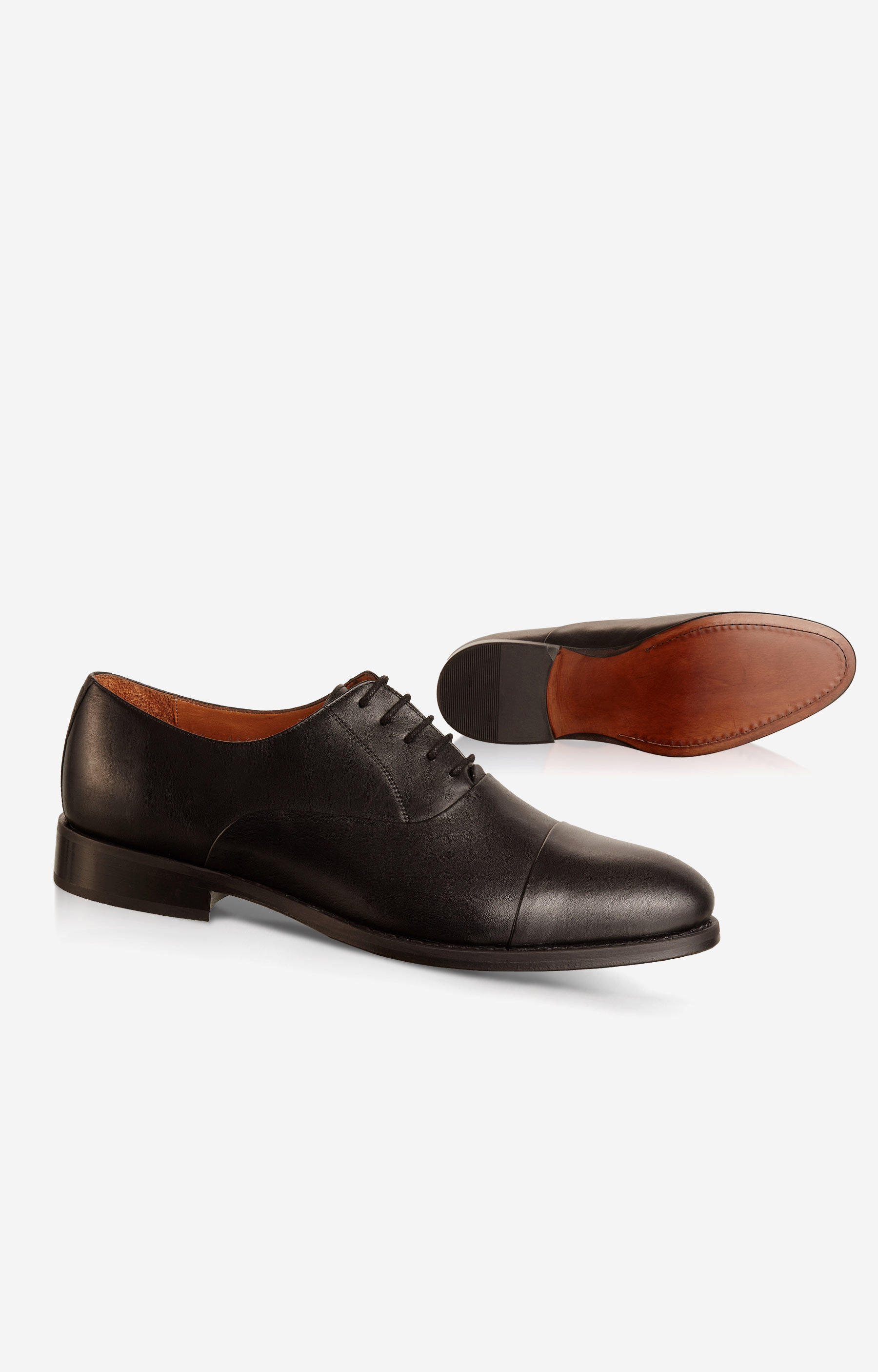 Skórzane buty typu Oxford, klasyczne do garnituru - 2