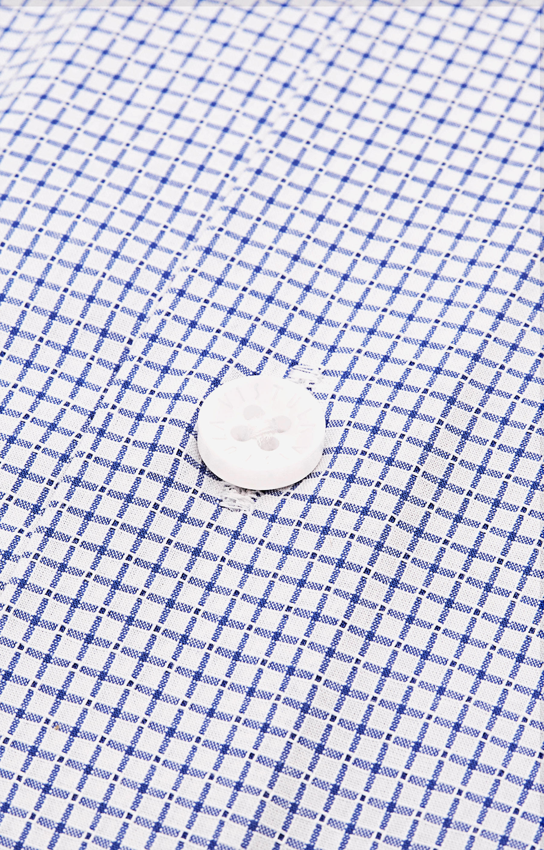 Koszula w drobną kratę z włoskim kołnierzem - 4