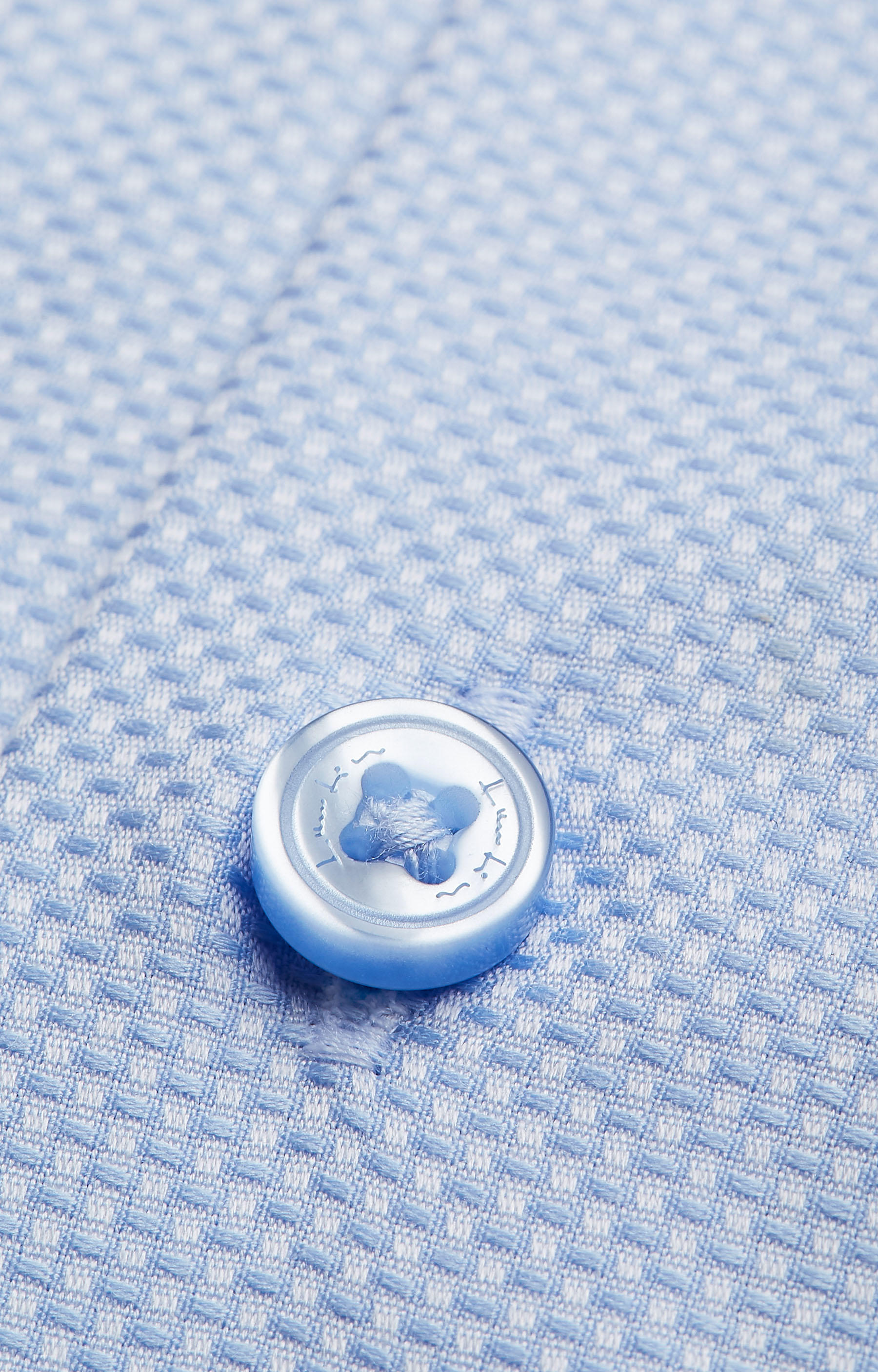 Koszula w strukturalny wzór z półwłoskim kołnierzem - 4