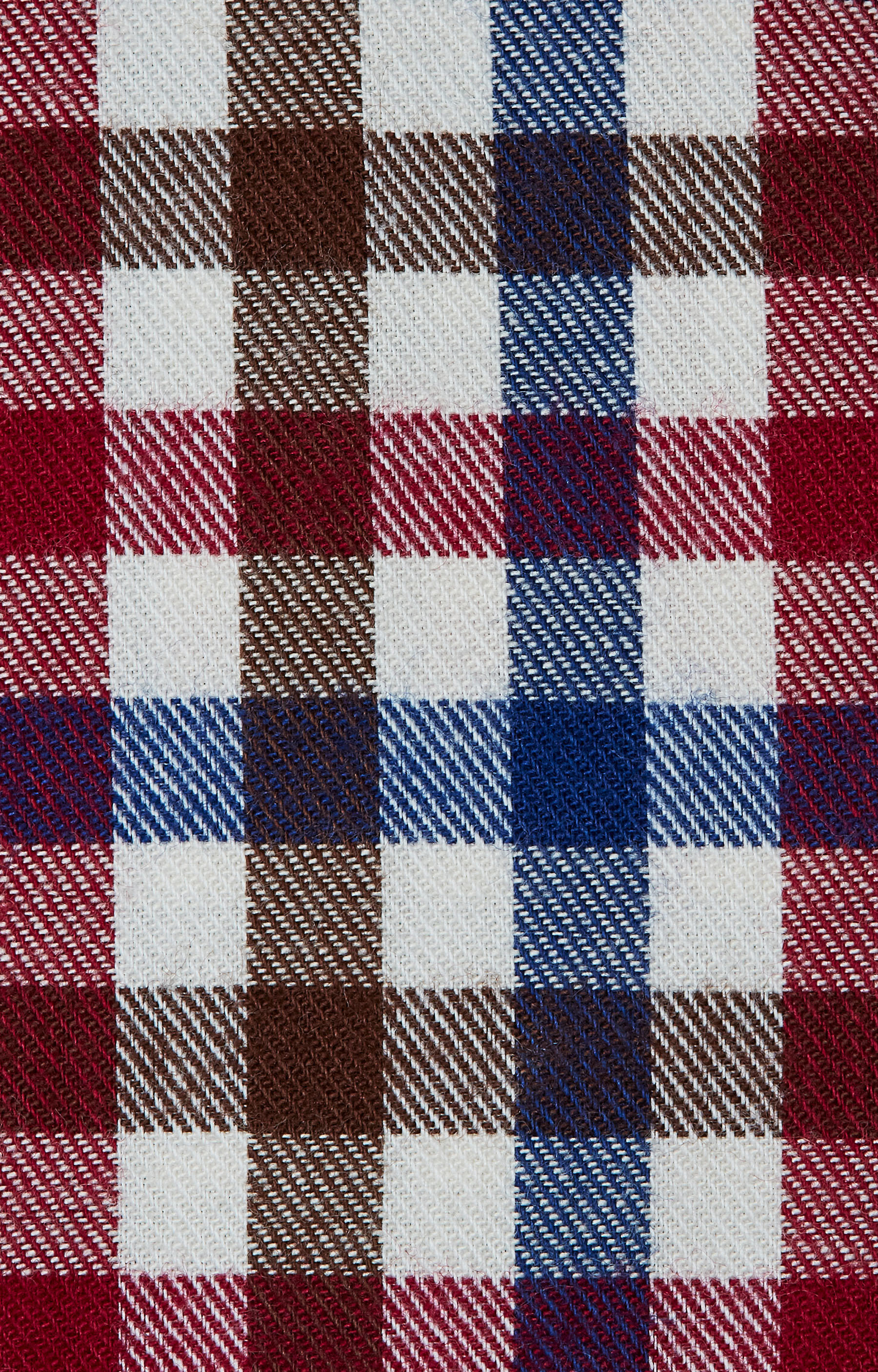 Koszula w kratę z półwłoskim kołnierzem - 5