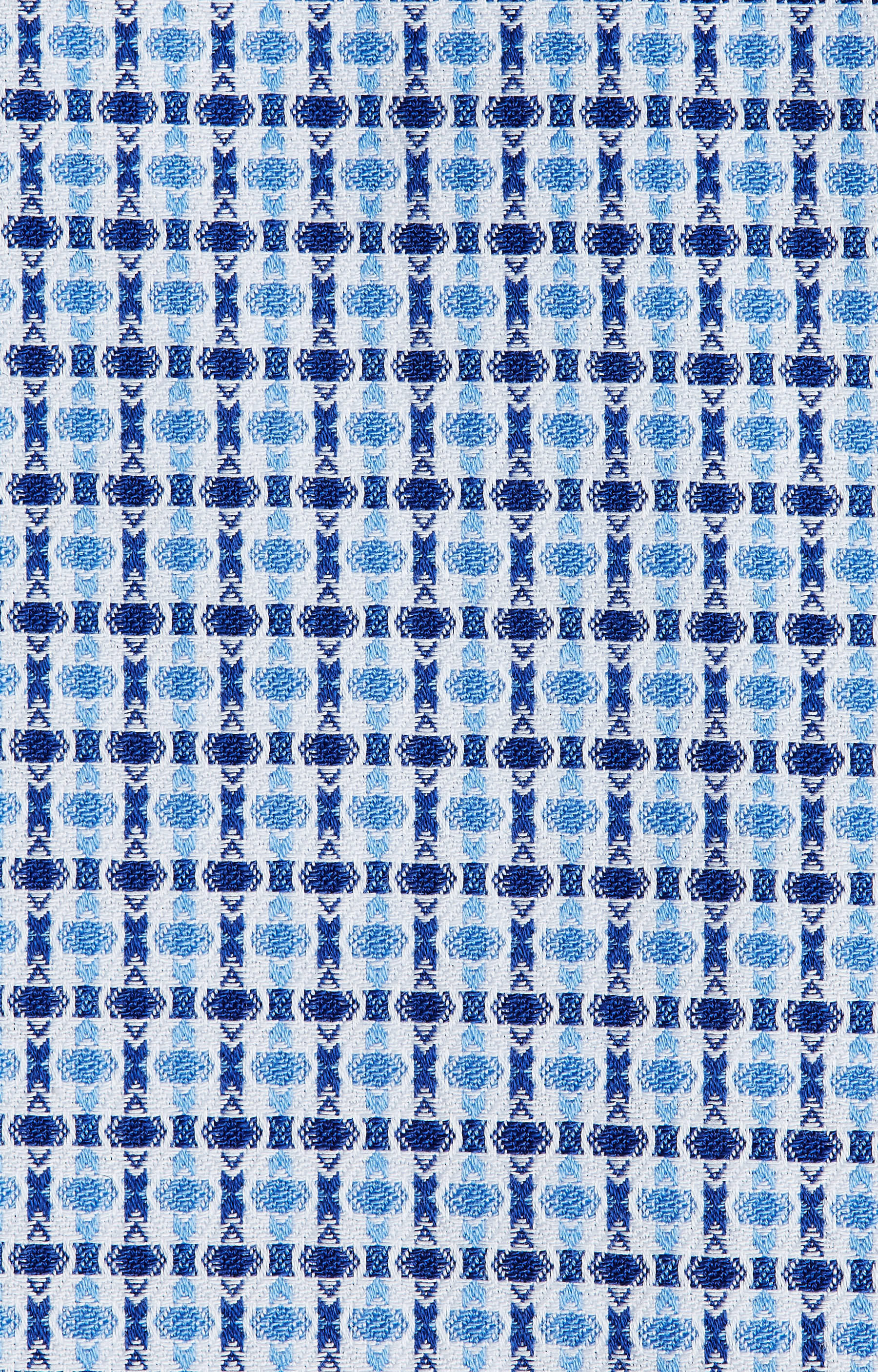 Koszula w geometryczny wzór z włoskim kołnierzem - 5