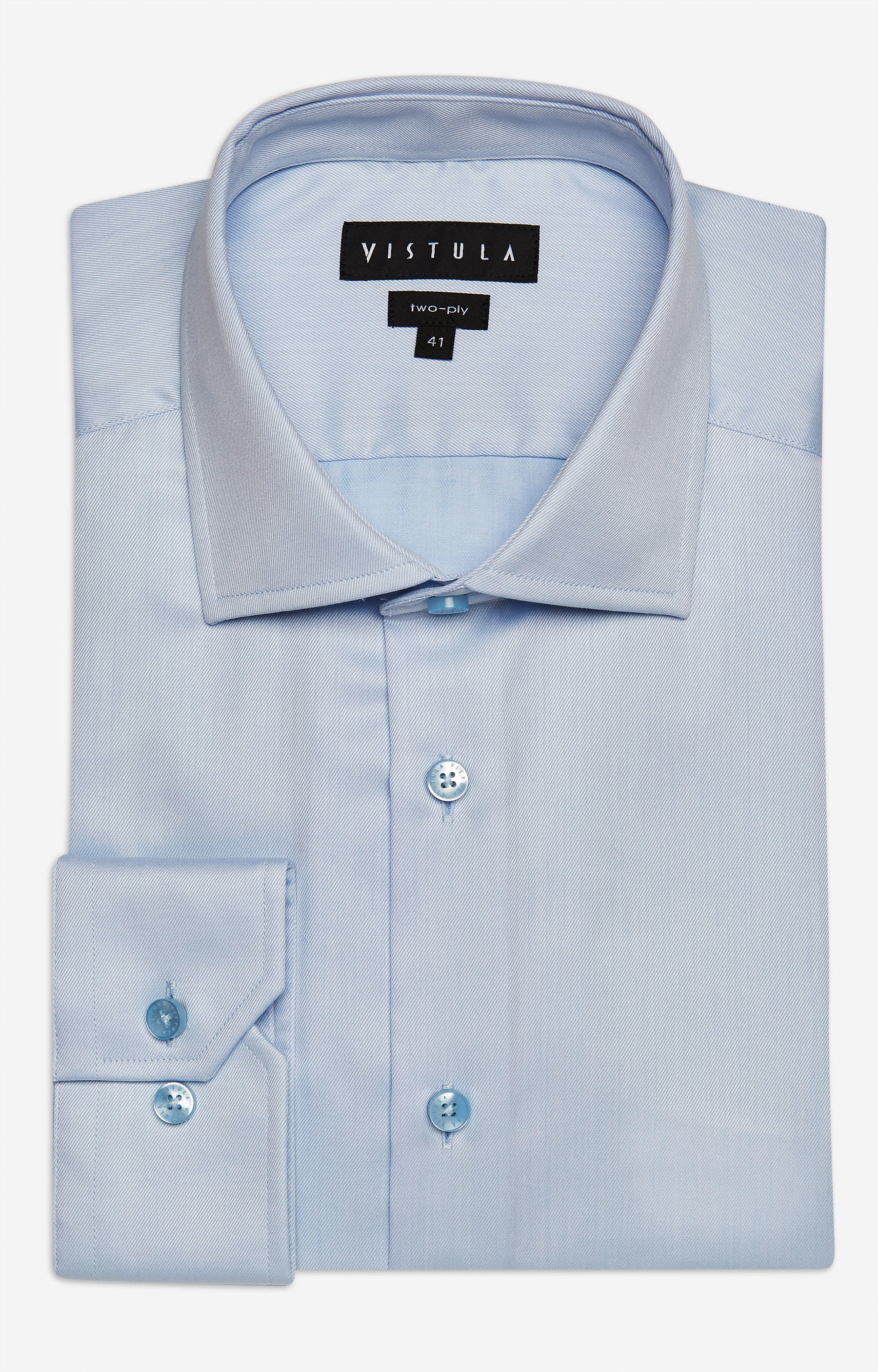 Koszula w strukturalny wzór z włoskim kołnierzem - 3