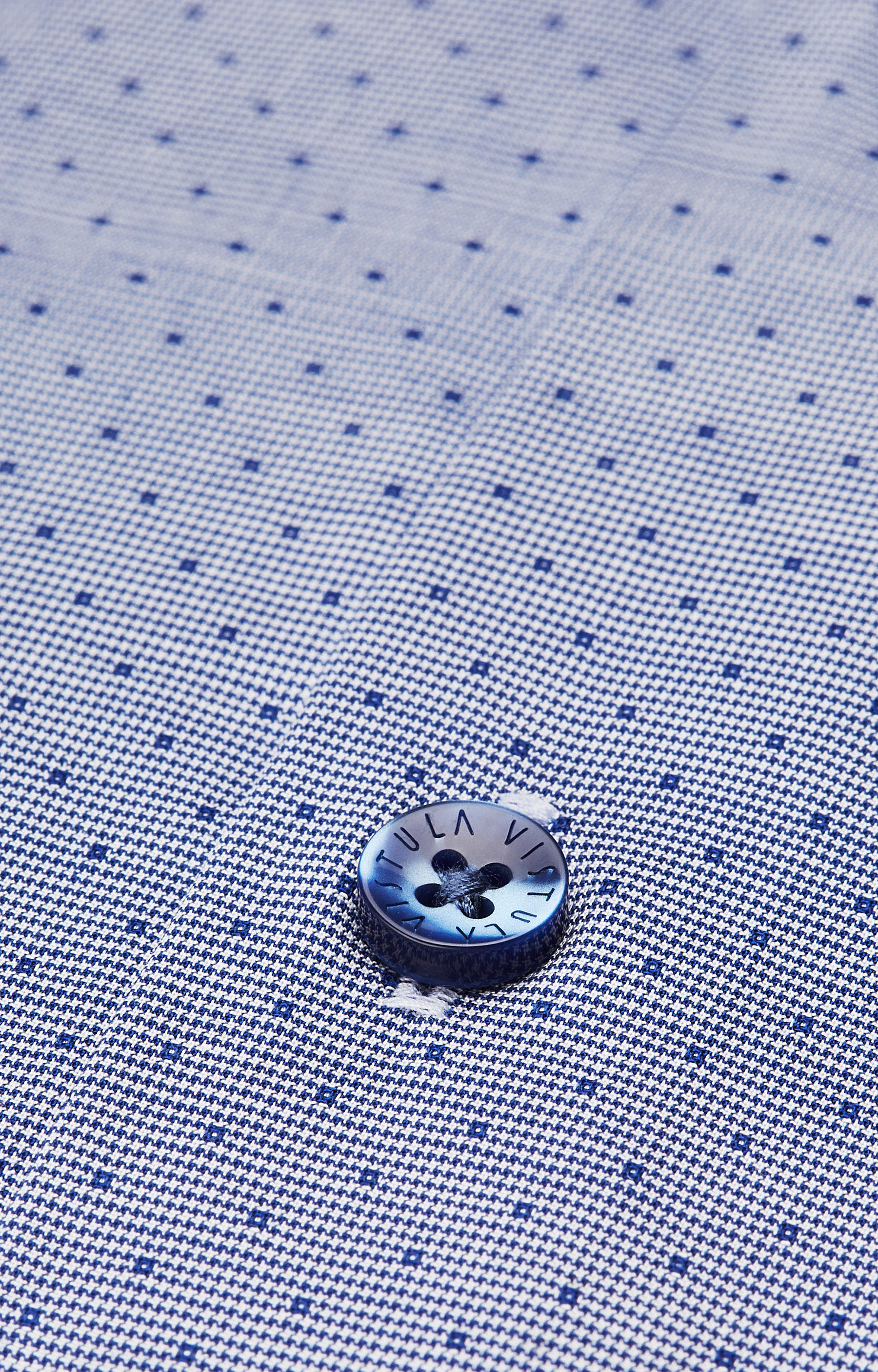 Koszula w mikrowzór z włoskim kołnierzem - 4
