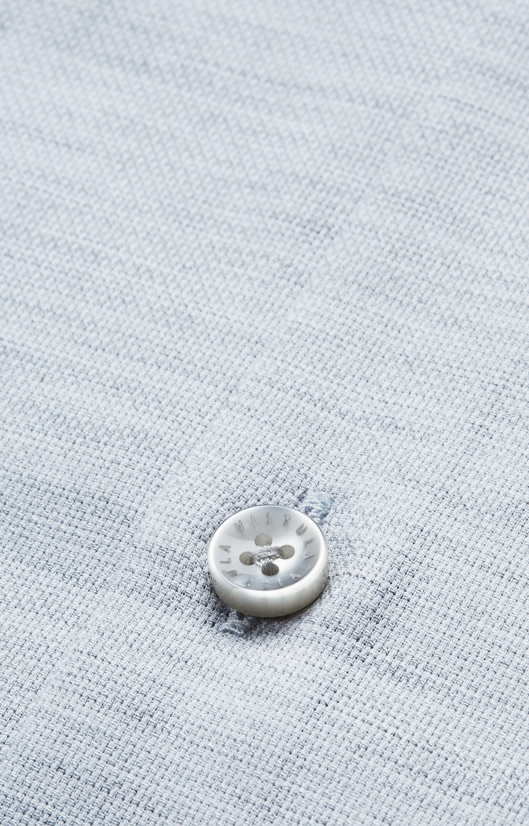 Dopasowana koszula z melanżowej tkaniny - 4