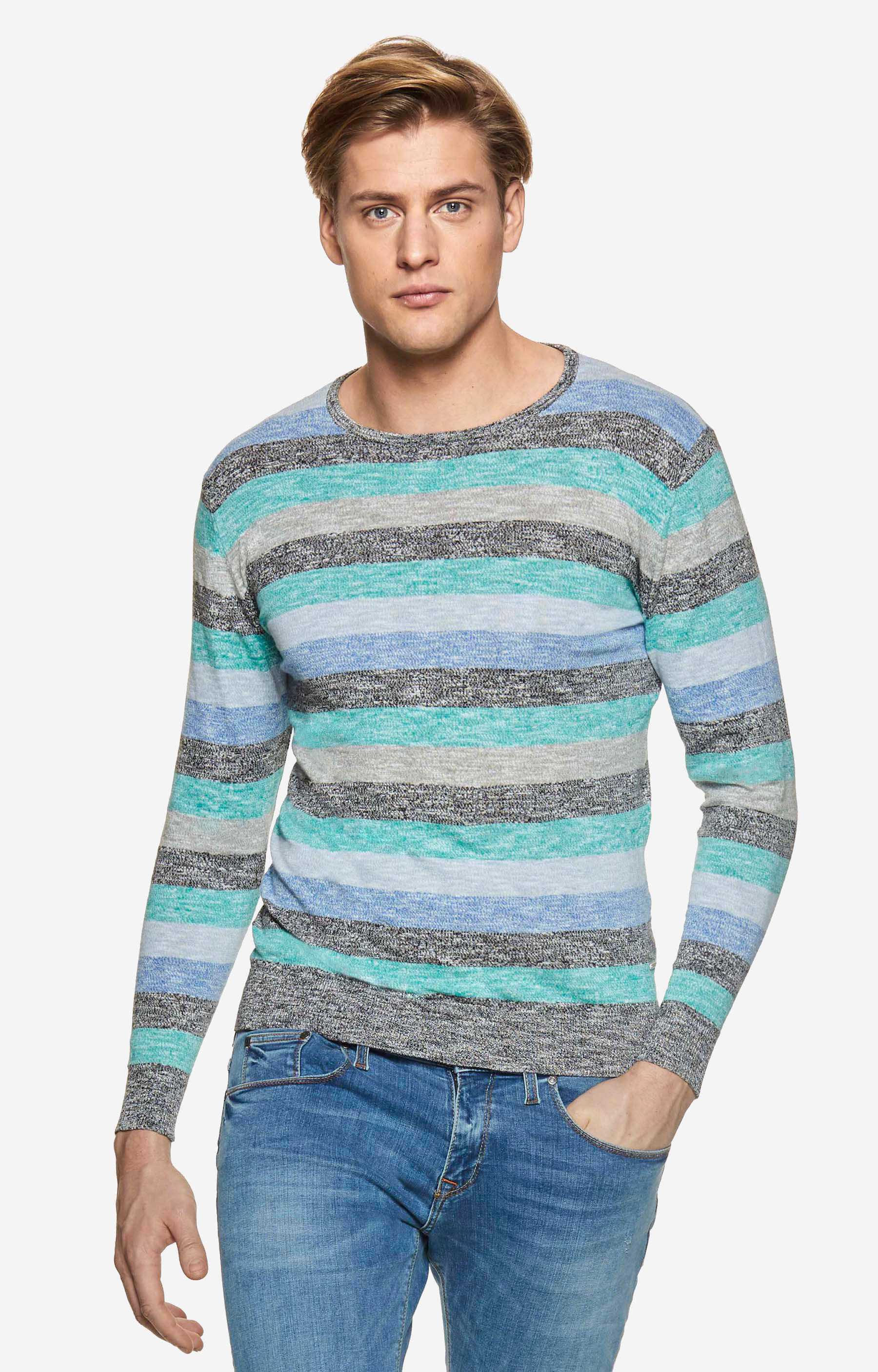 Lekki sweter w paski