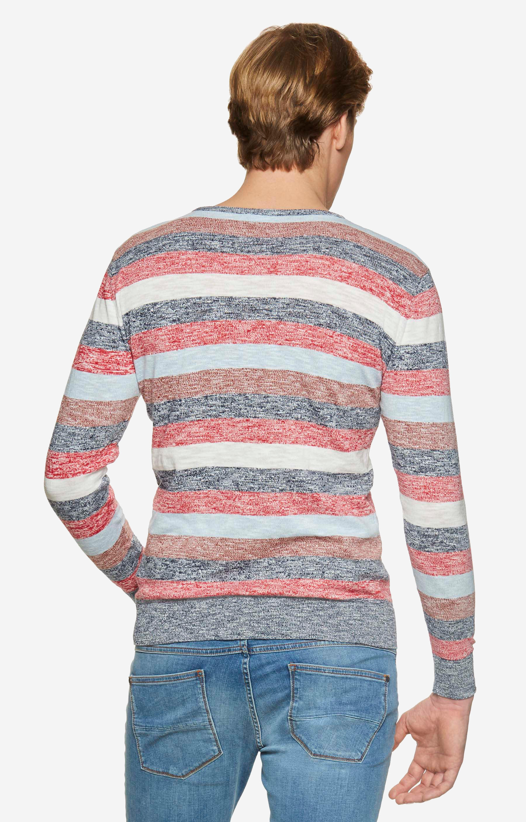Lekki sweter w paski - 2