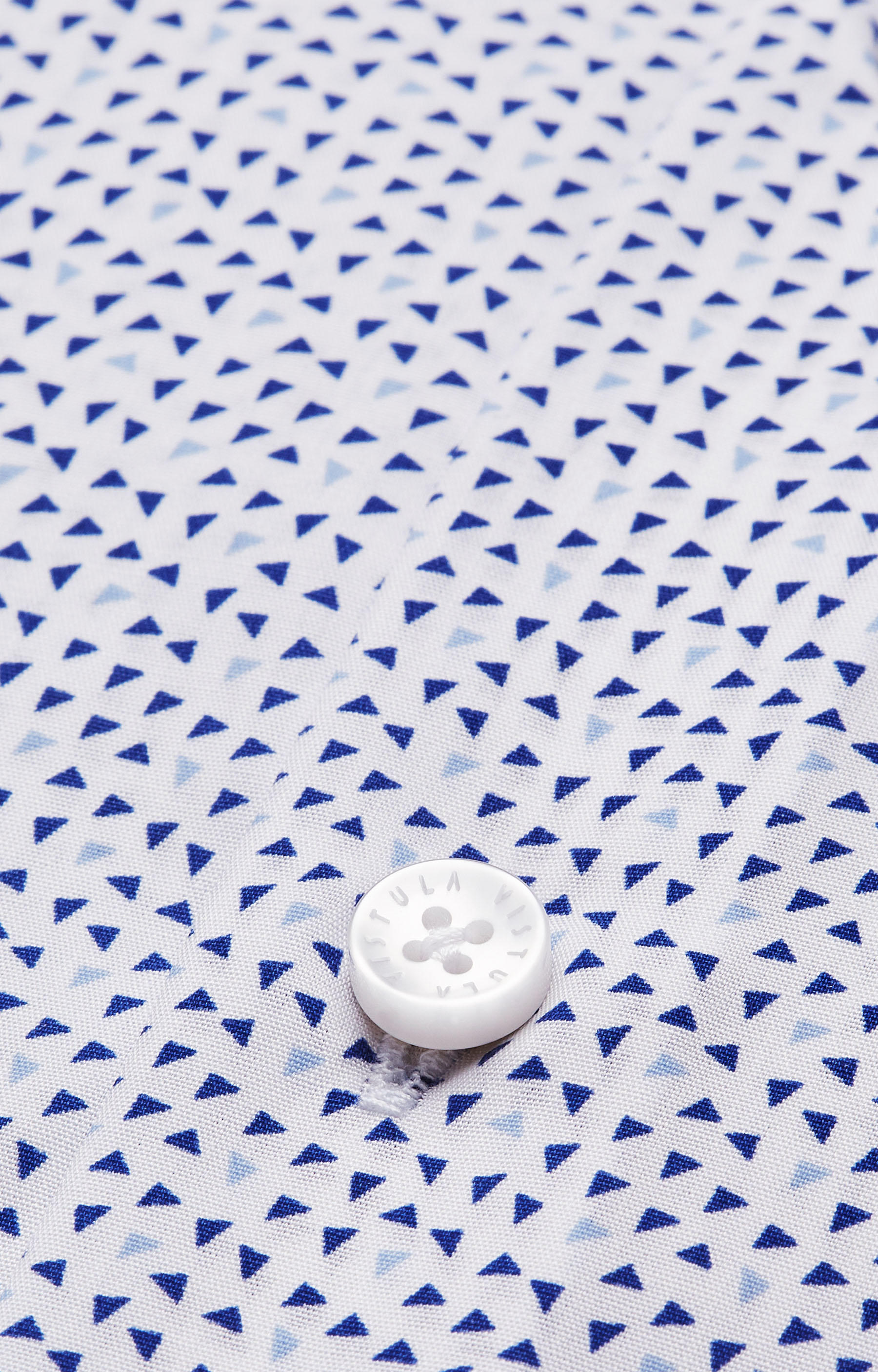 Dopasowana koszula w print z kołnierzem typu kryte button-down - 4