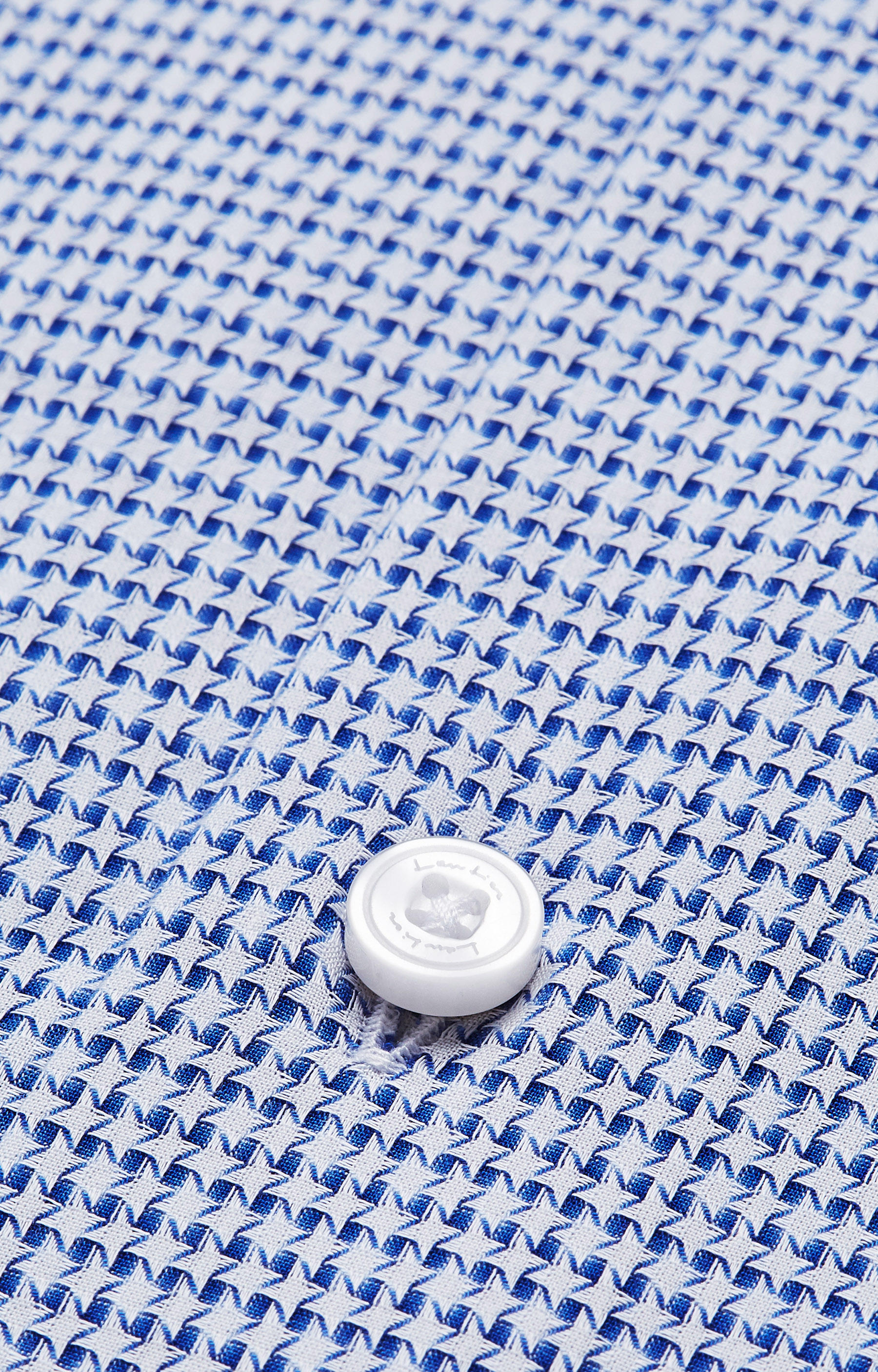 Swobodna koszula w mikrowzór z półwłoskim kołnierzem - 2