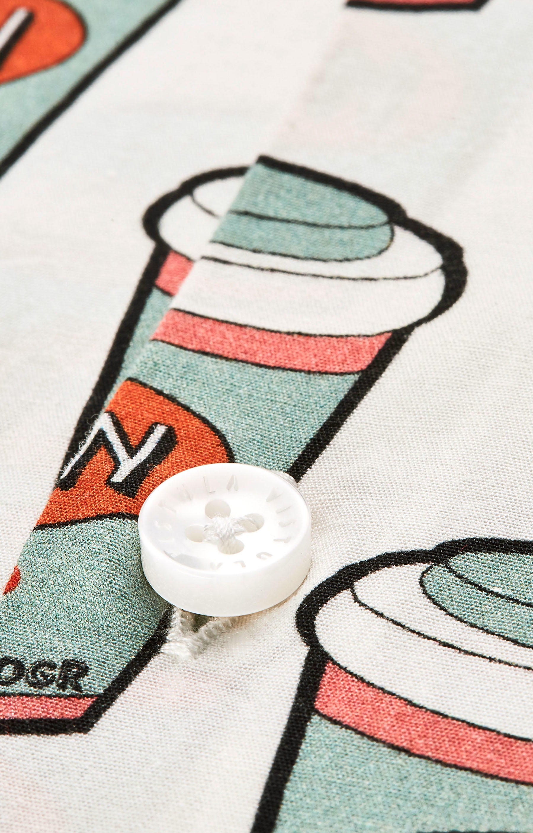 Dopasowana koszula w print - 4