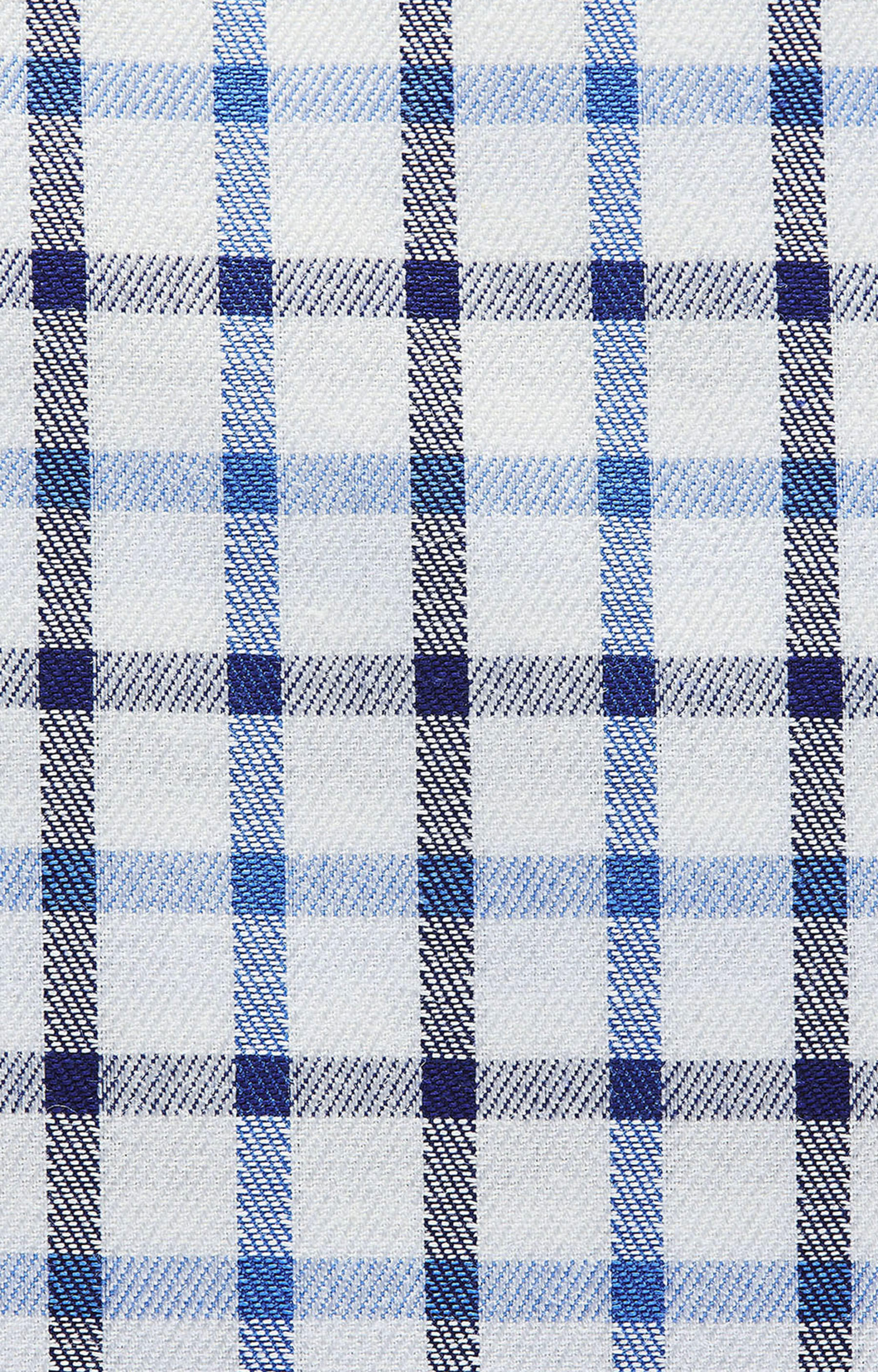 Koszula w kratę z włoskim kołnierzem - 5