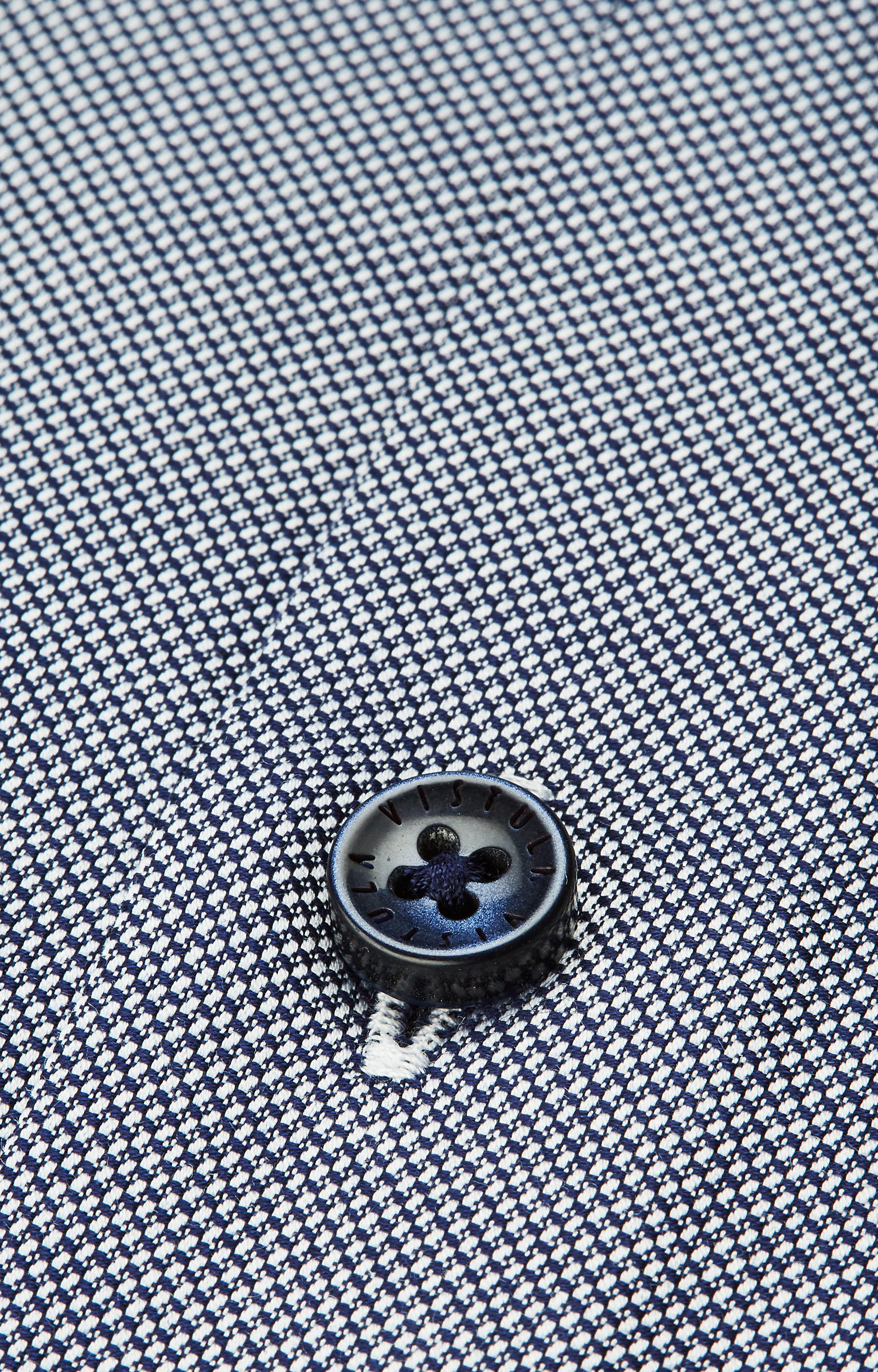 Swobodna koszula w strukturalny wzór z włoskim kołnierzem - 4