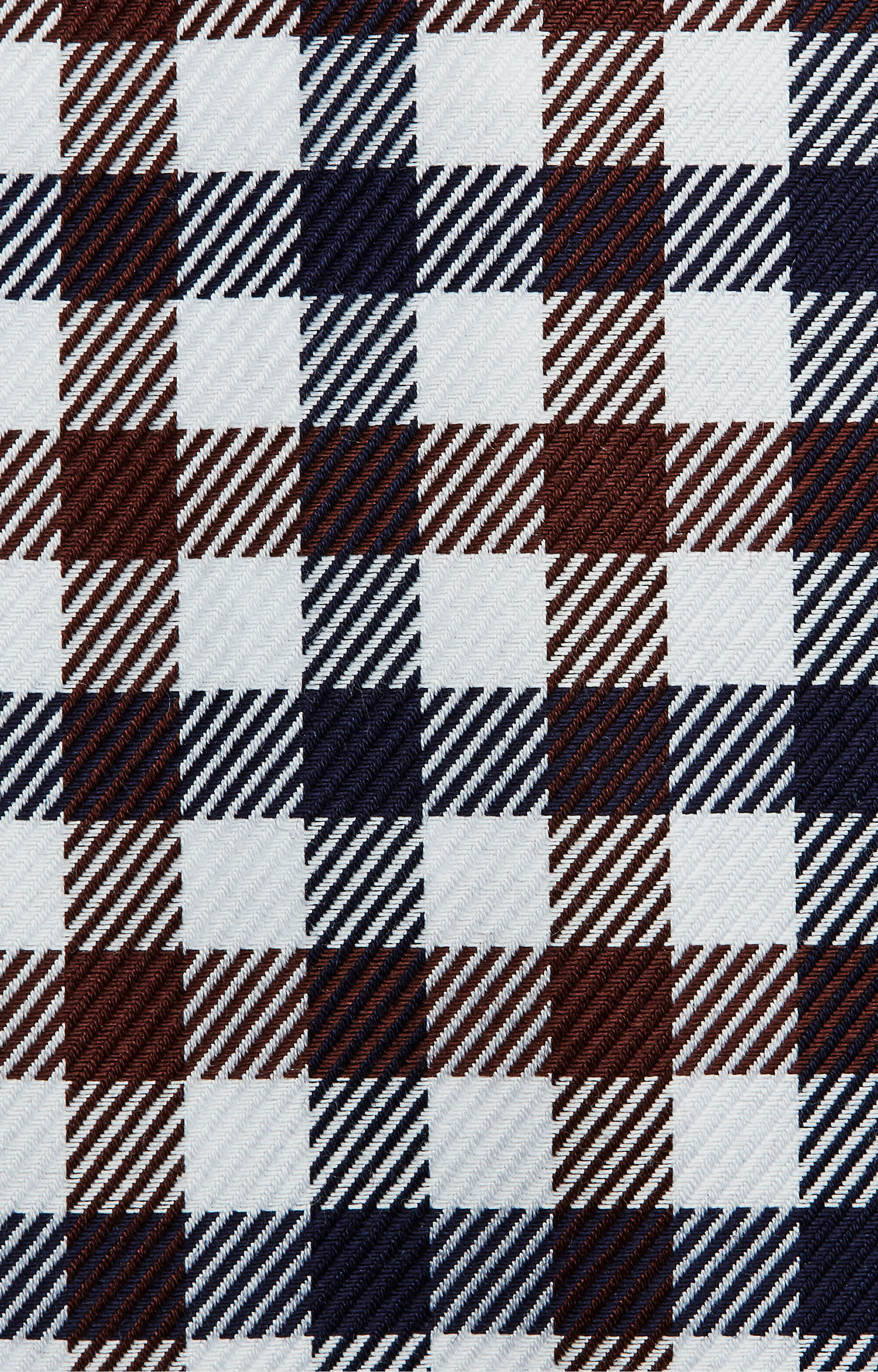 Luźna koszula w kratę z włoskim kołnierzem - 5