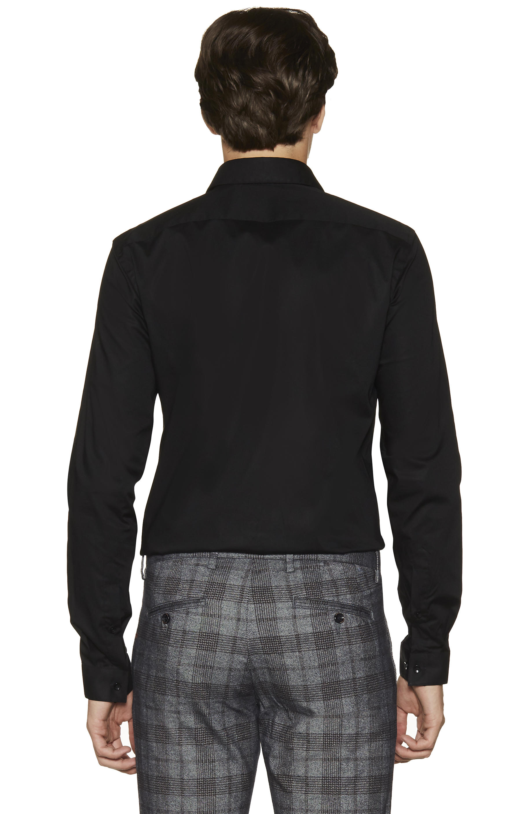 Dopasowana koszula z dodatkiem elastanu, kołnierz kryte button-down - 2