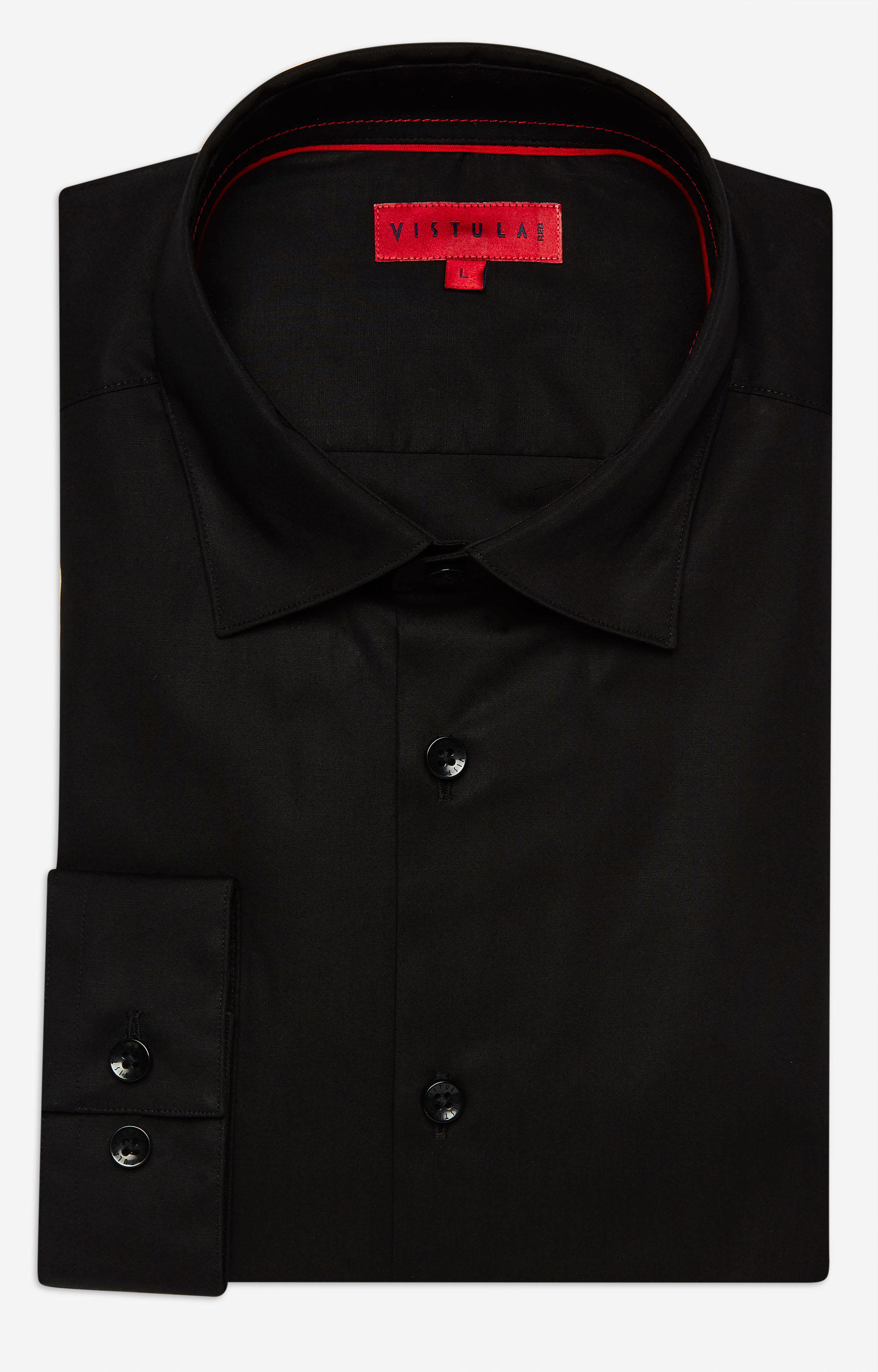 Dopasowana koszula z dodatkiem elastanu, kołnierz kryte button-down - 3