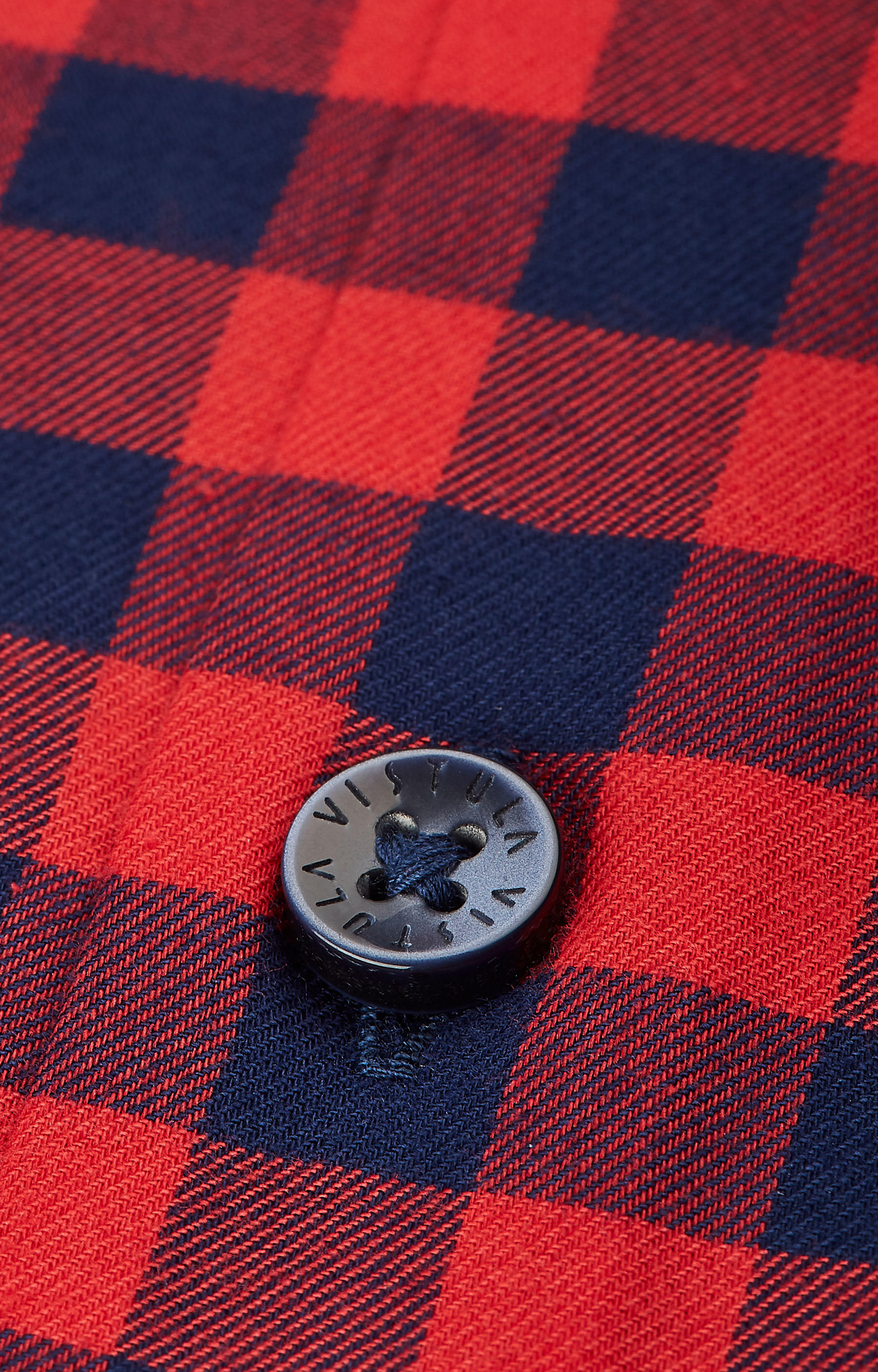 Dopasowana koszula w kratę, kołnierz kryty button-down - 4