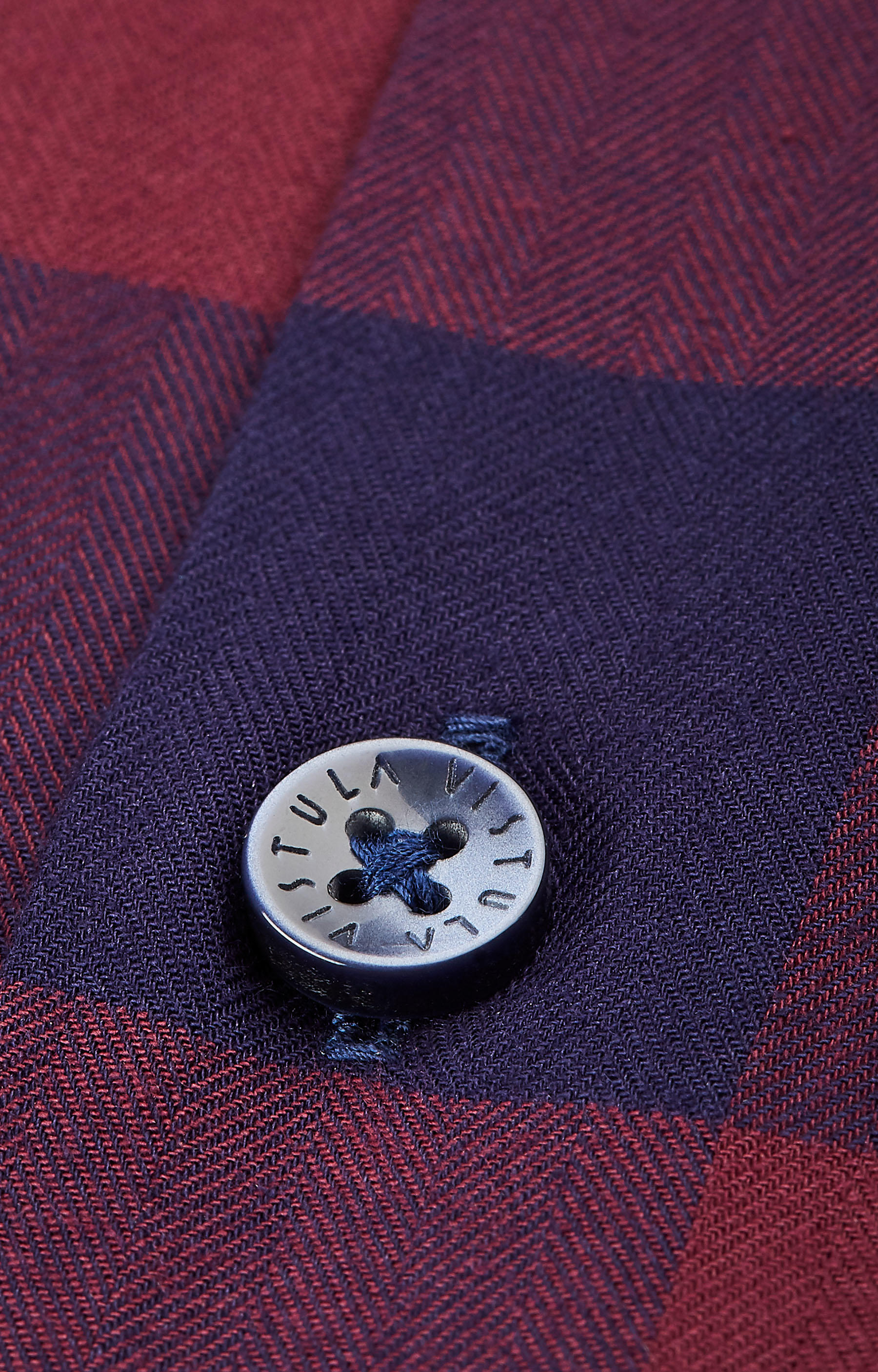 Dopasowana koszula w kratę, kołnierz kryte button-down - 4