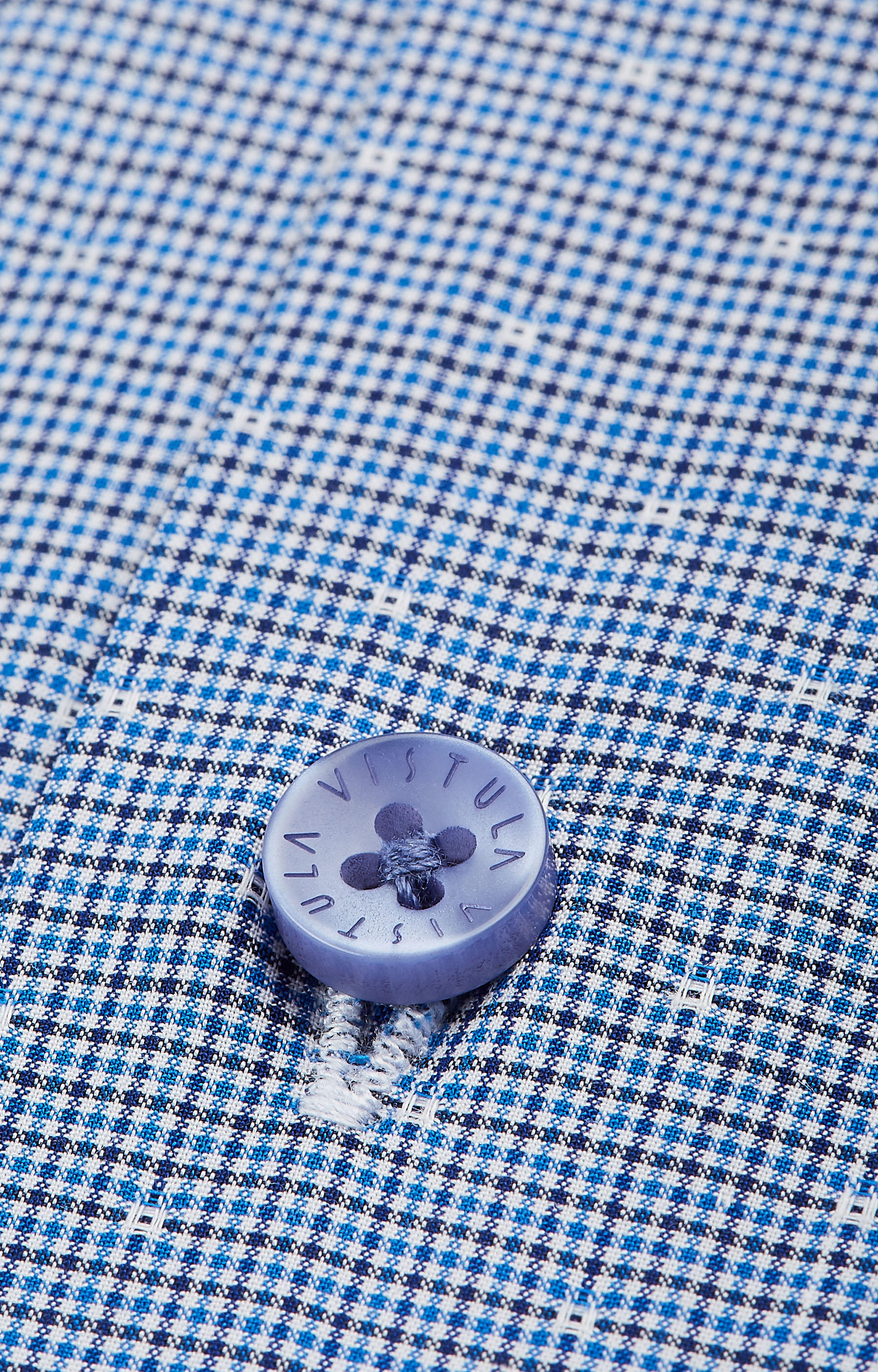 Swobodna koszula w mikrowzór z włoskim kołnierzem - 4