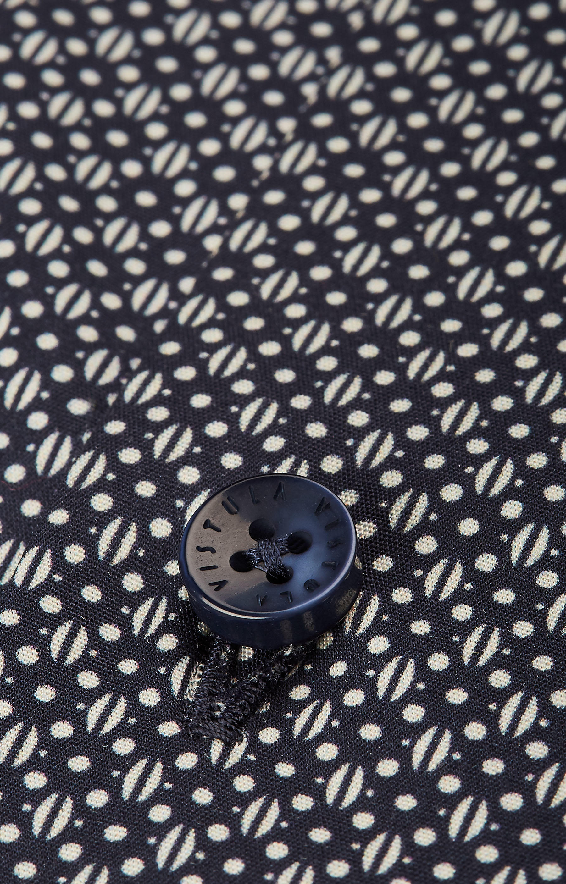 Koszula w mikrowzór z włoskim kołnierzem - 4