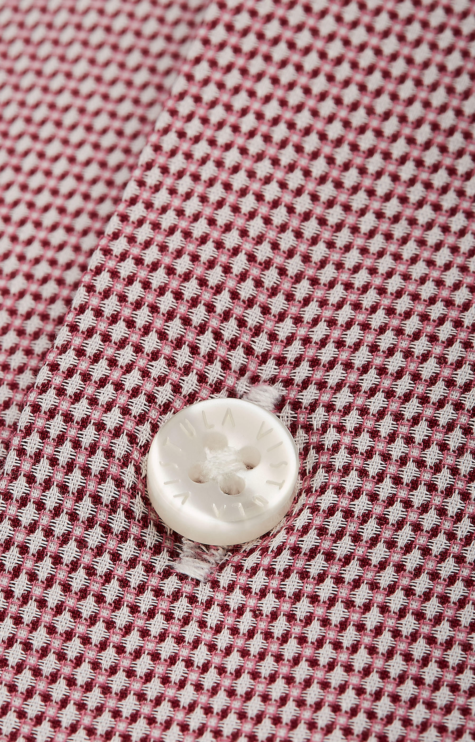 Koszula w mikrowzór z włoskim kołnierzem - 4