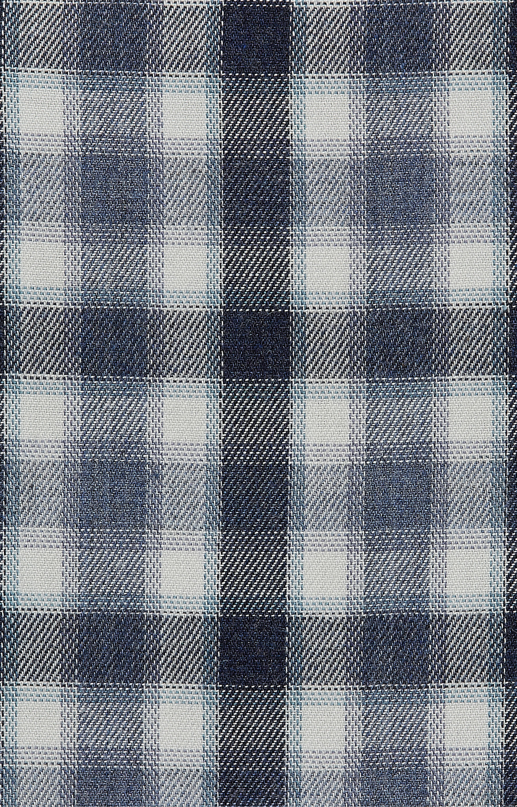 Swobodna koszula w kratę z włoskim kołnierzem - 5