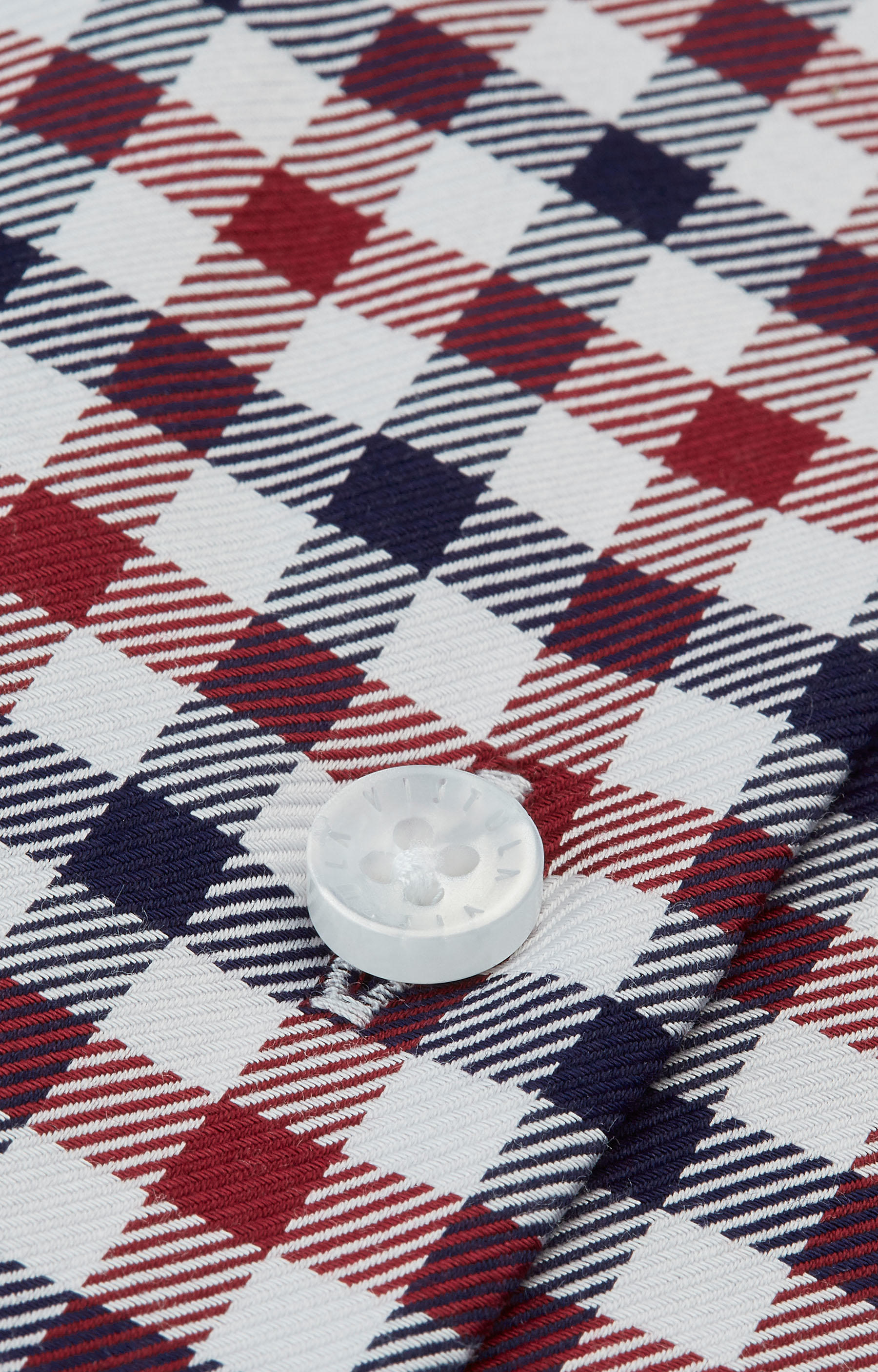 Luźna koszula w kratę z włoskim kołnierzem - 4