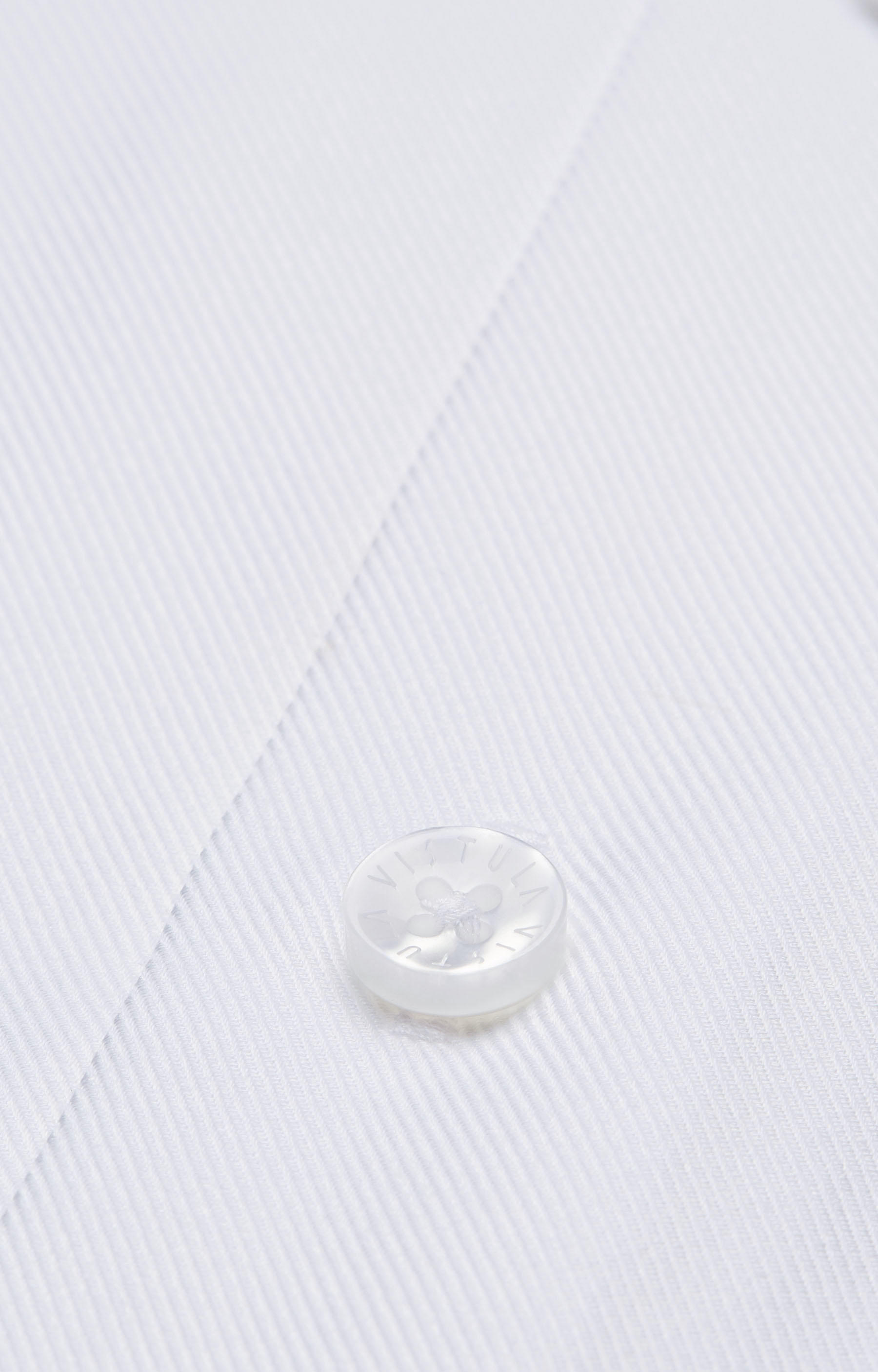 Koszula w prążki z włoskim kołnierzem - 4