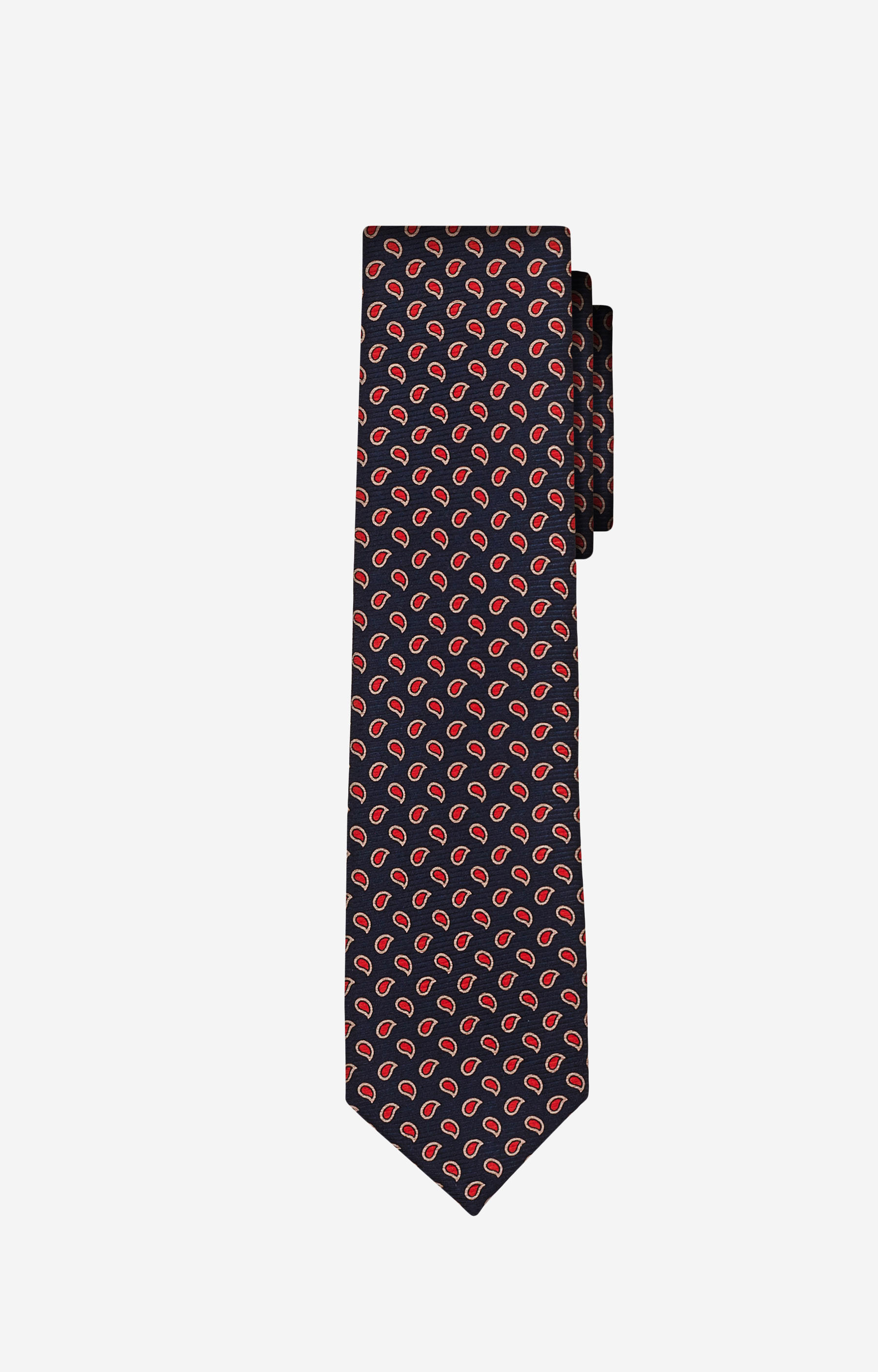 Jedwabny krawat z wzorem paisley