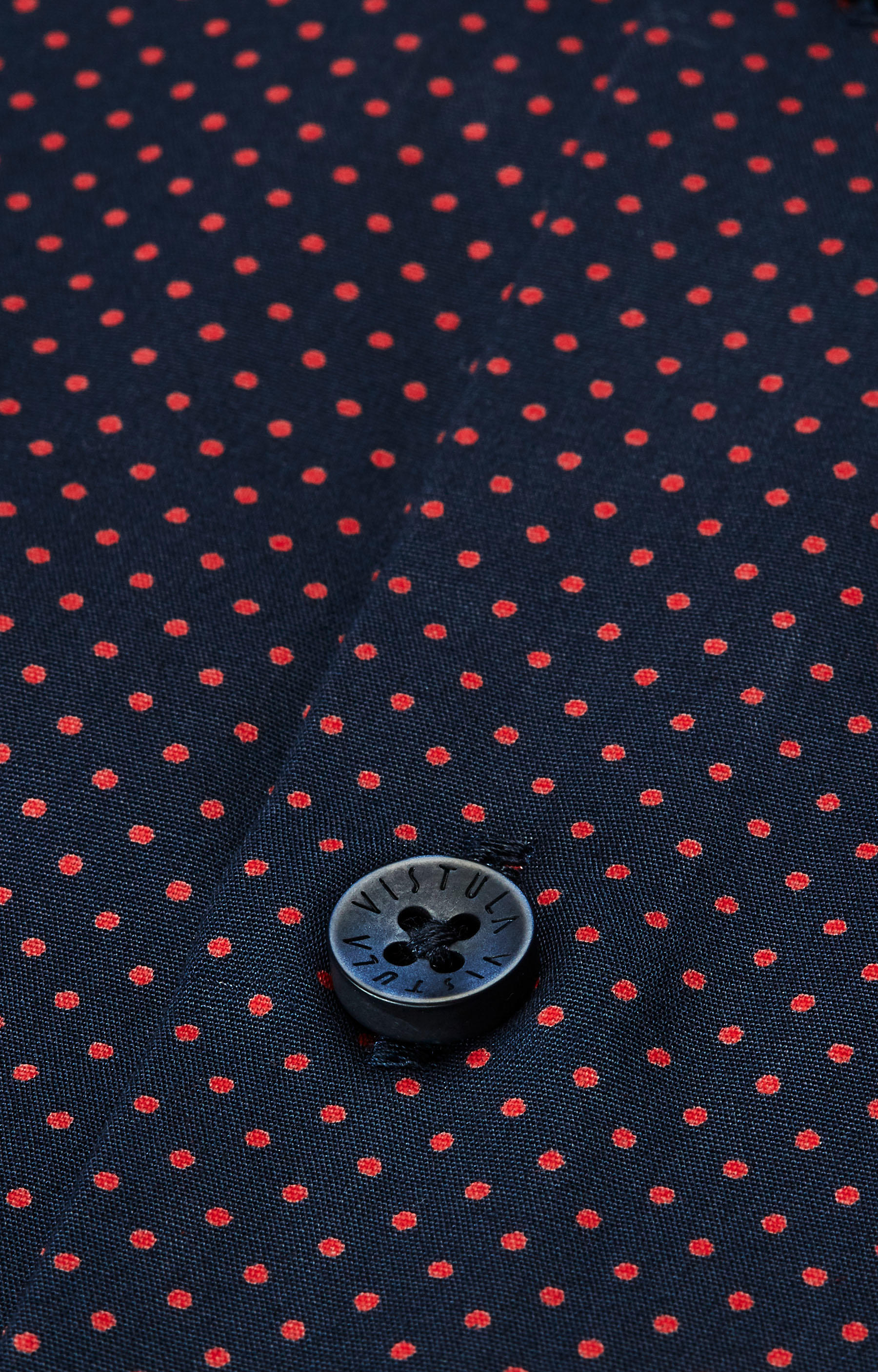 Dopasowana koszula z merceryzowanej bawełny, kołnierz kryte button-down - 4