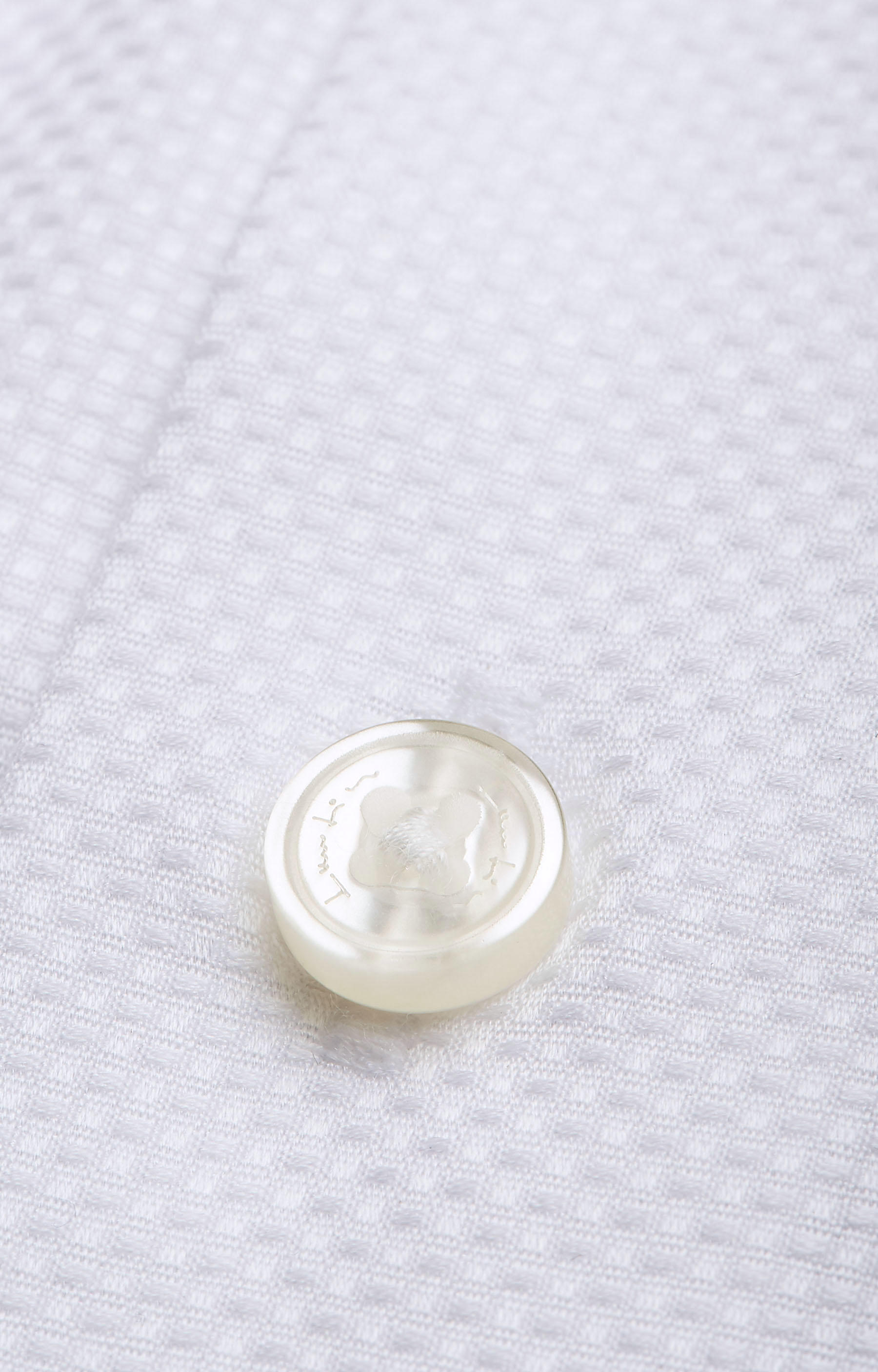 Koszula w strukturalny wzór z półwłoskim kołnierzem - 4