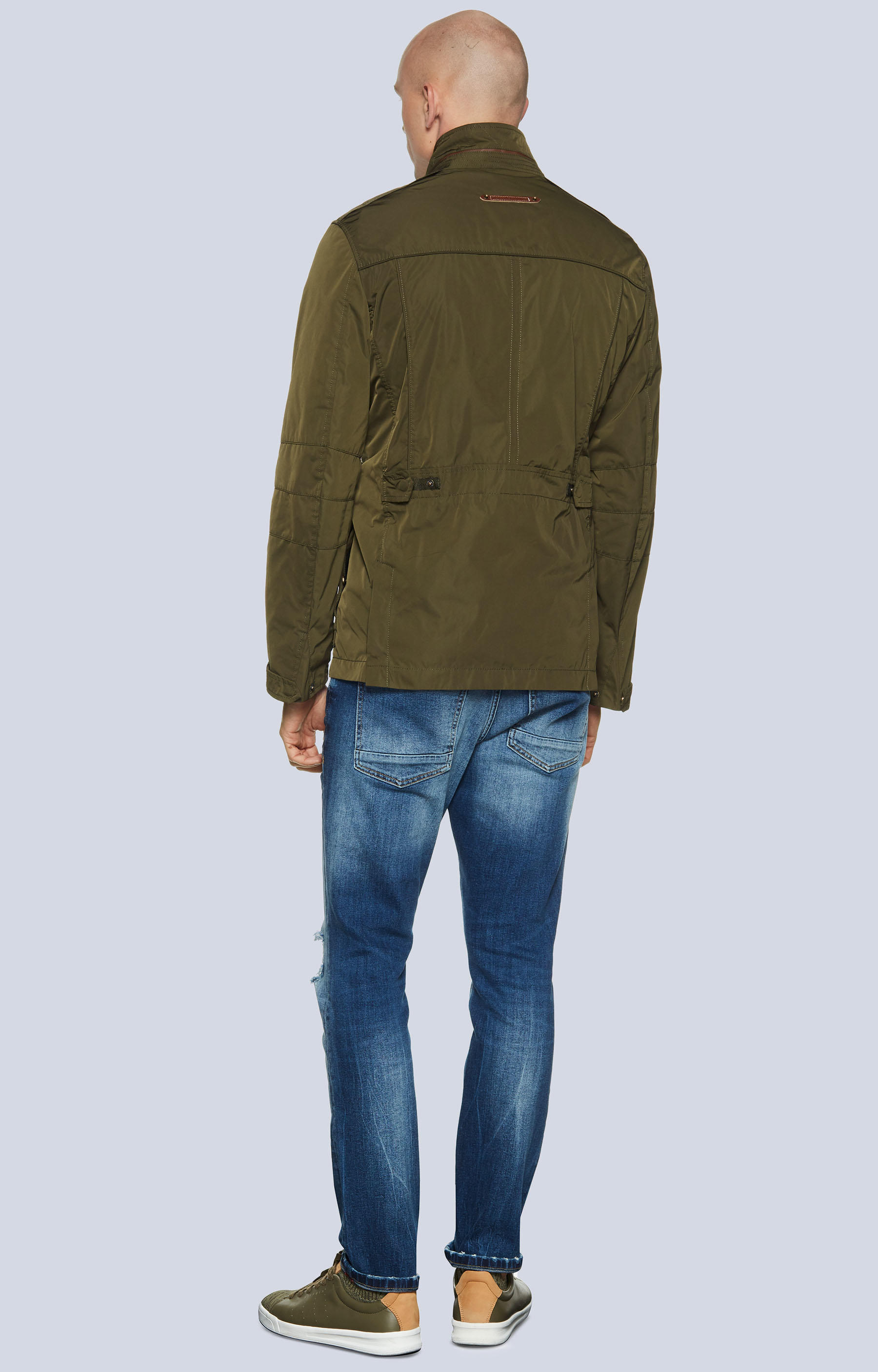 Kurtka ze skórzanym wykończeniem - 3