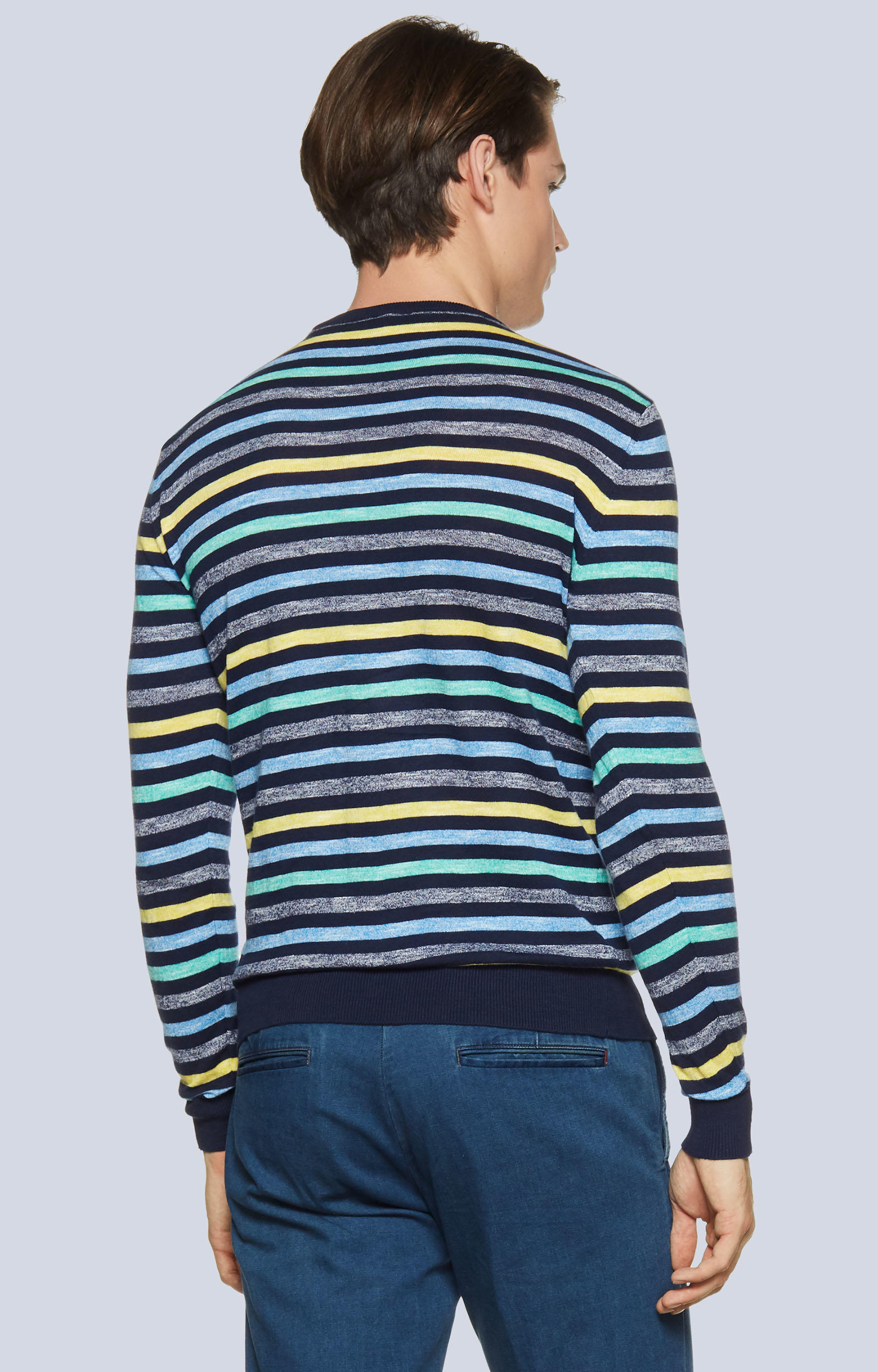 Lekki sweter w paski - 2