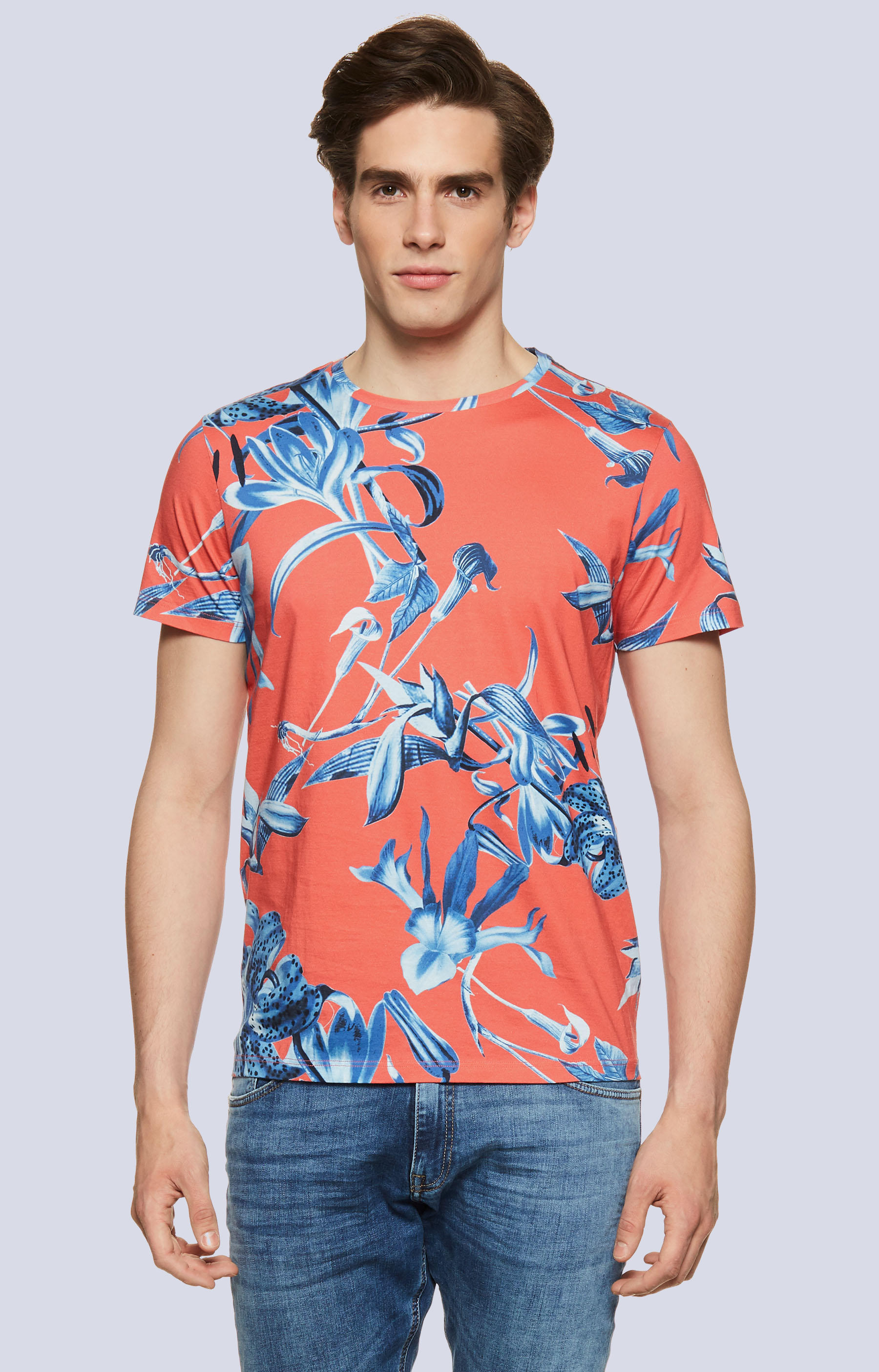 T-shirt z nadrukiem w kwiaty