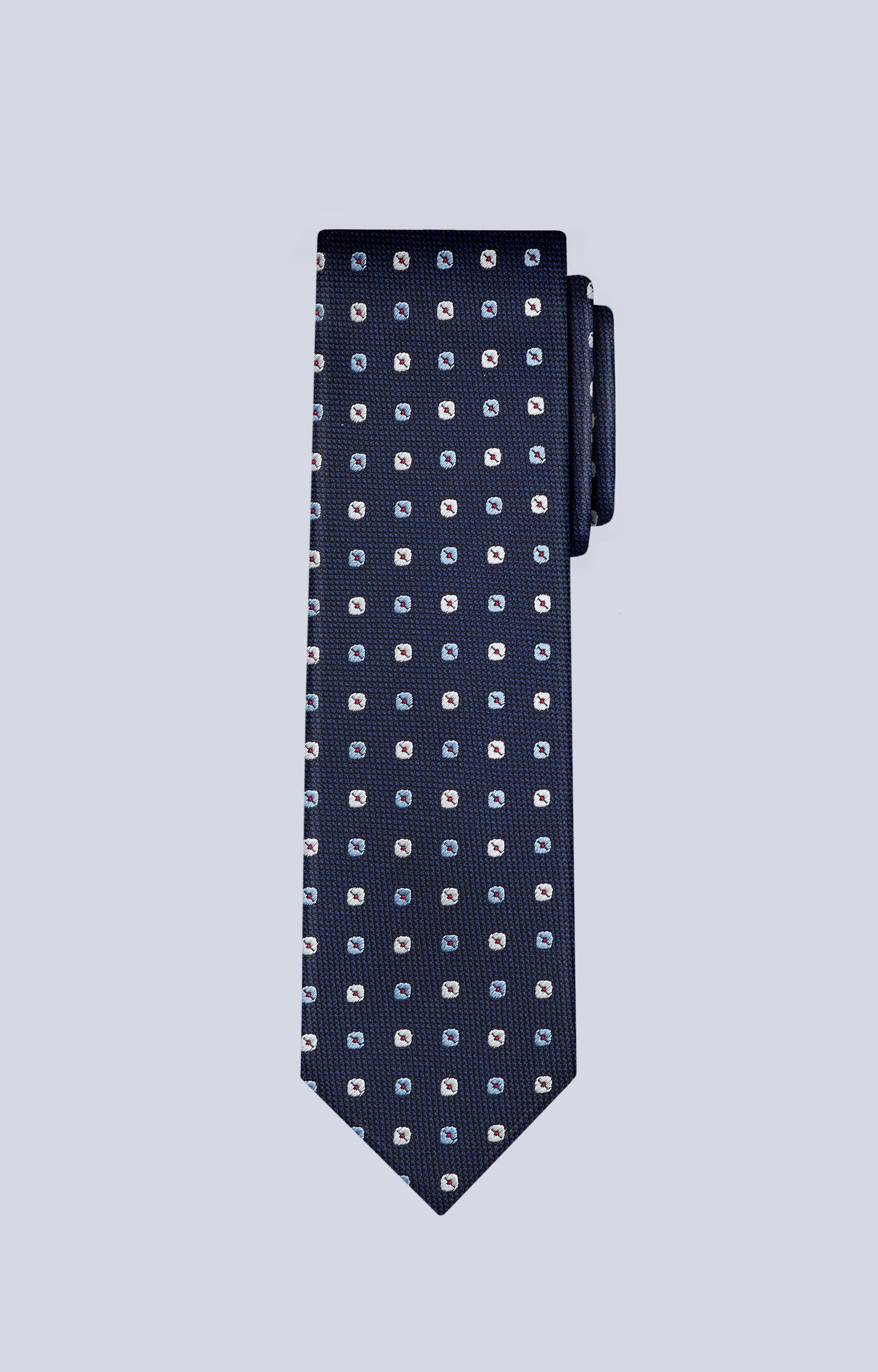 Jedwabny krawat w mikrowzór