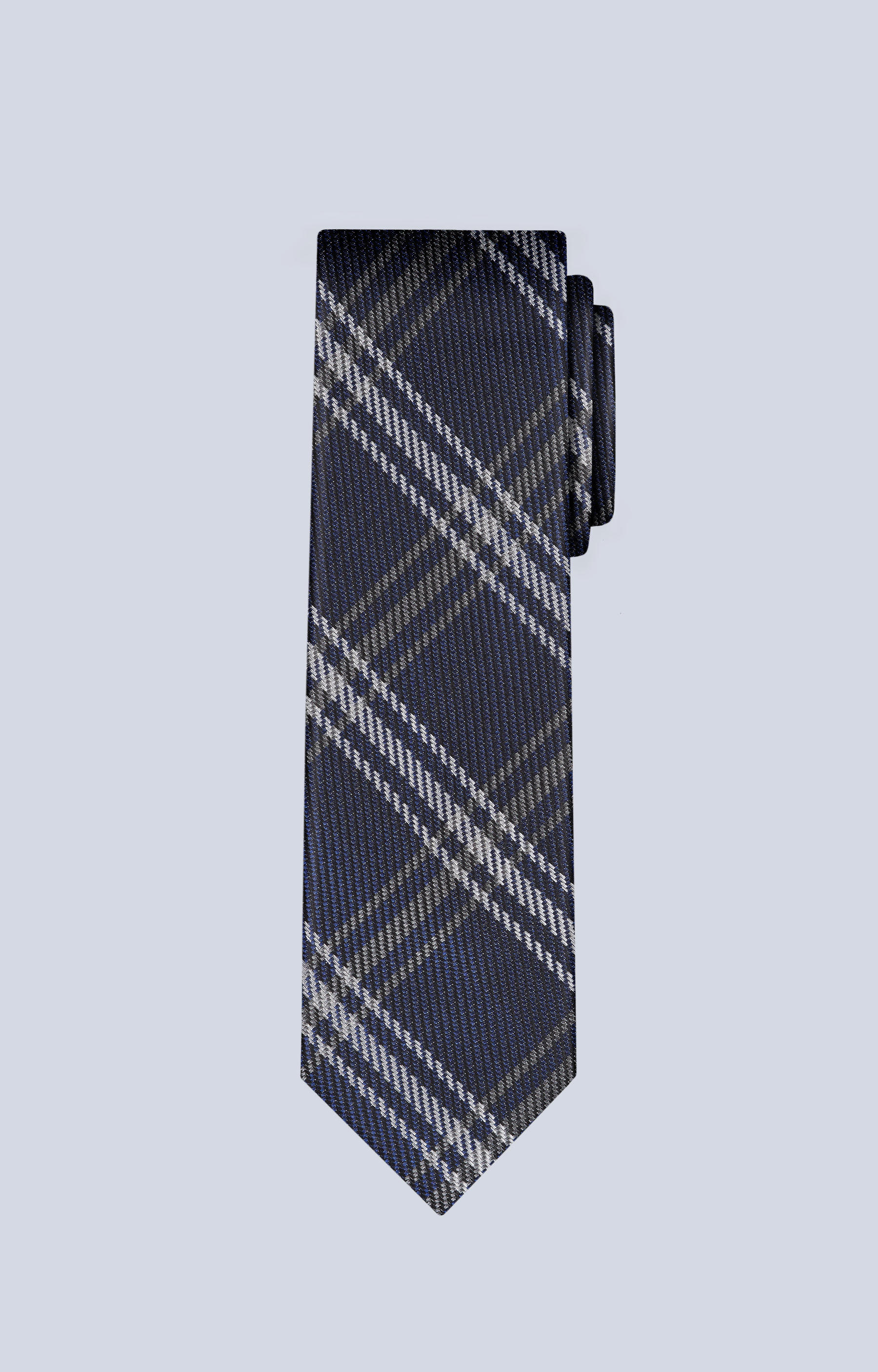 Jedwabny krawat w kratę