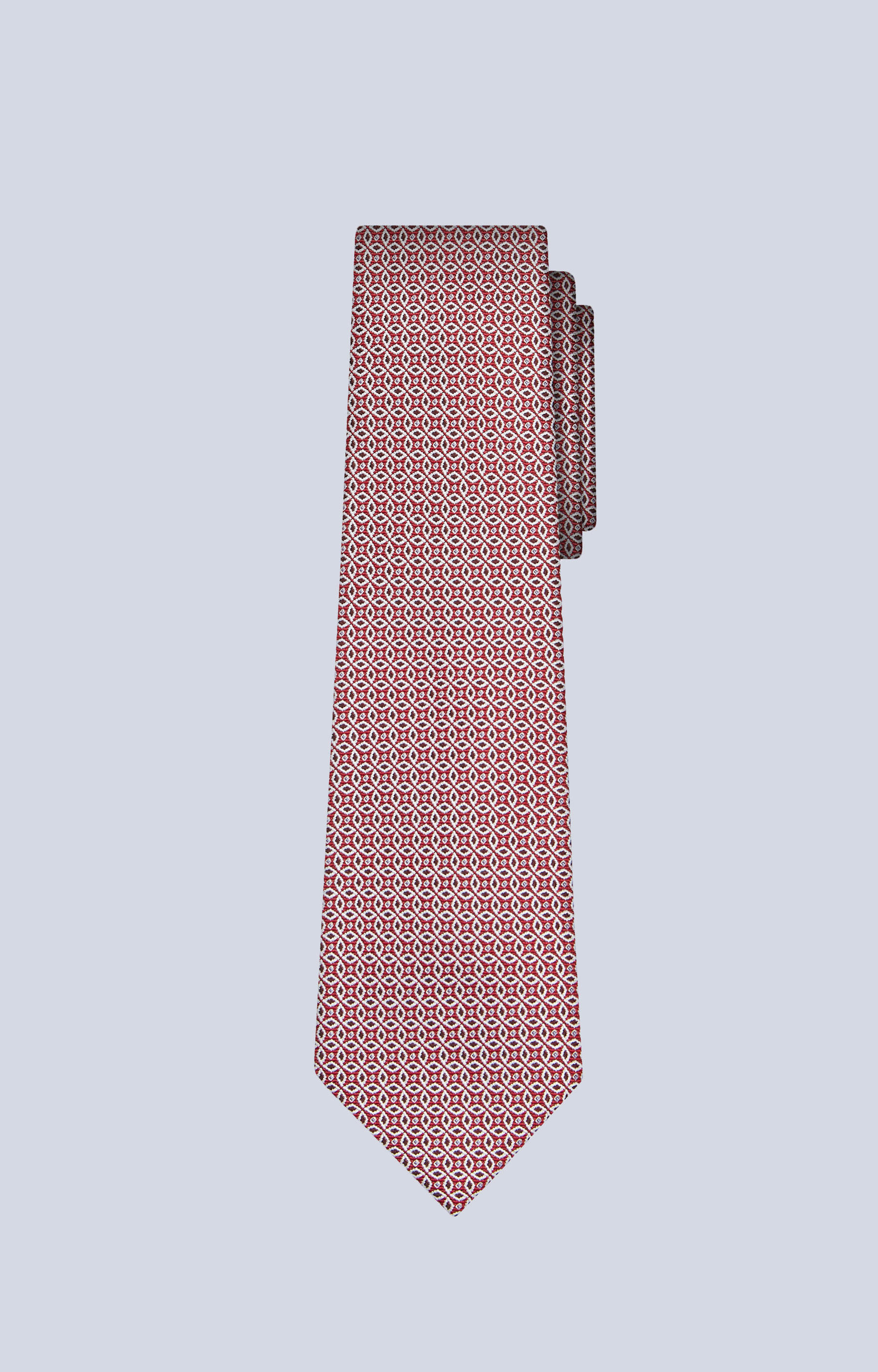 Jedwabny krawat w mikrowzór