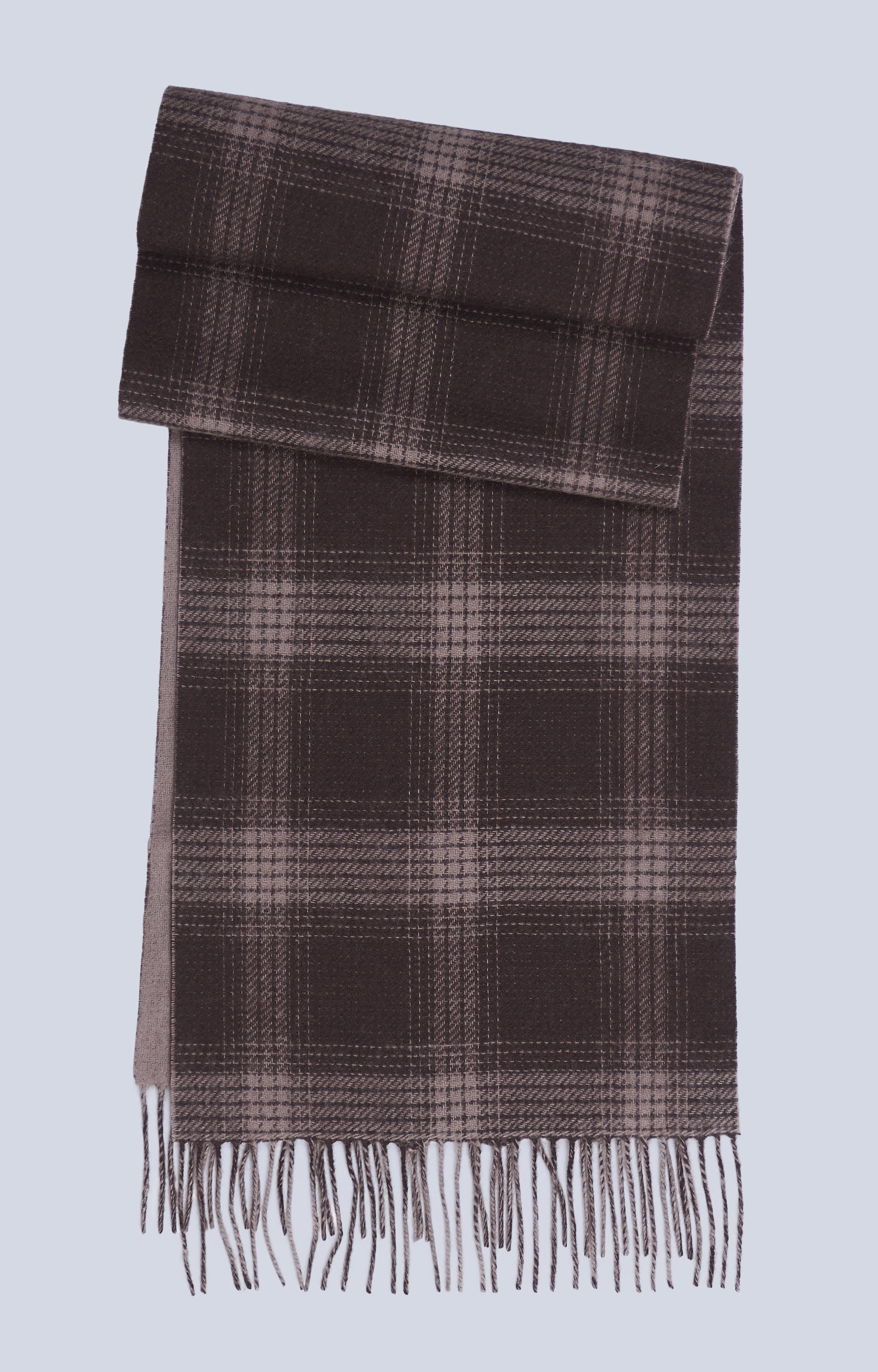 Dwustronny szal z tkaniny wełnianej