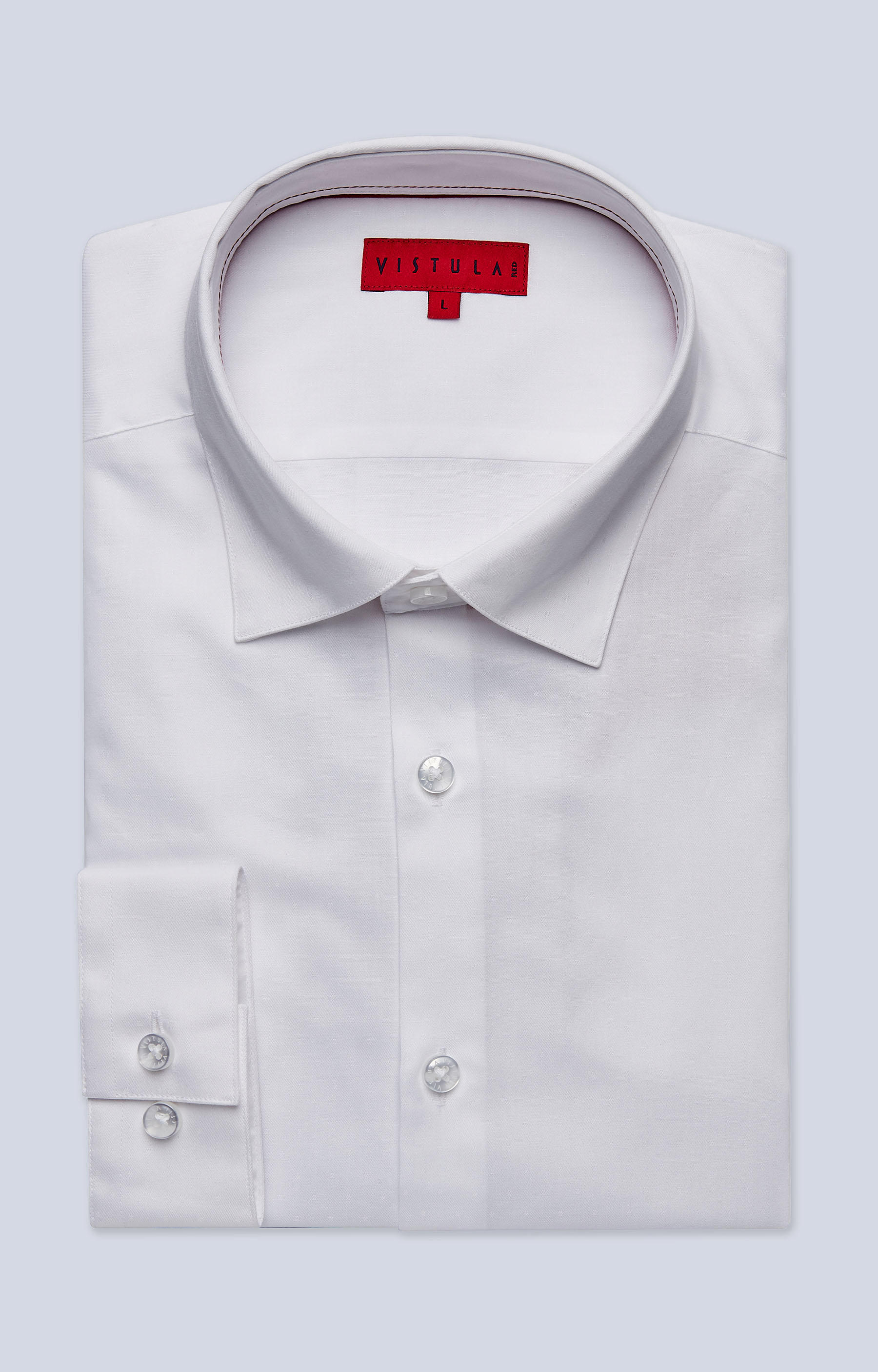Dopasowana koszula z kołnierzem kryte button-down - 4