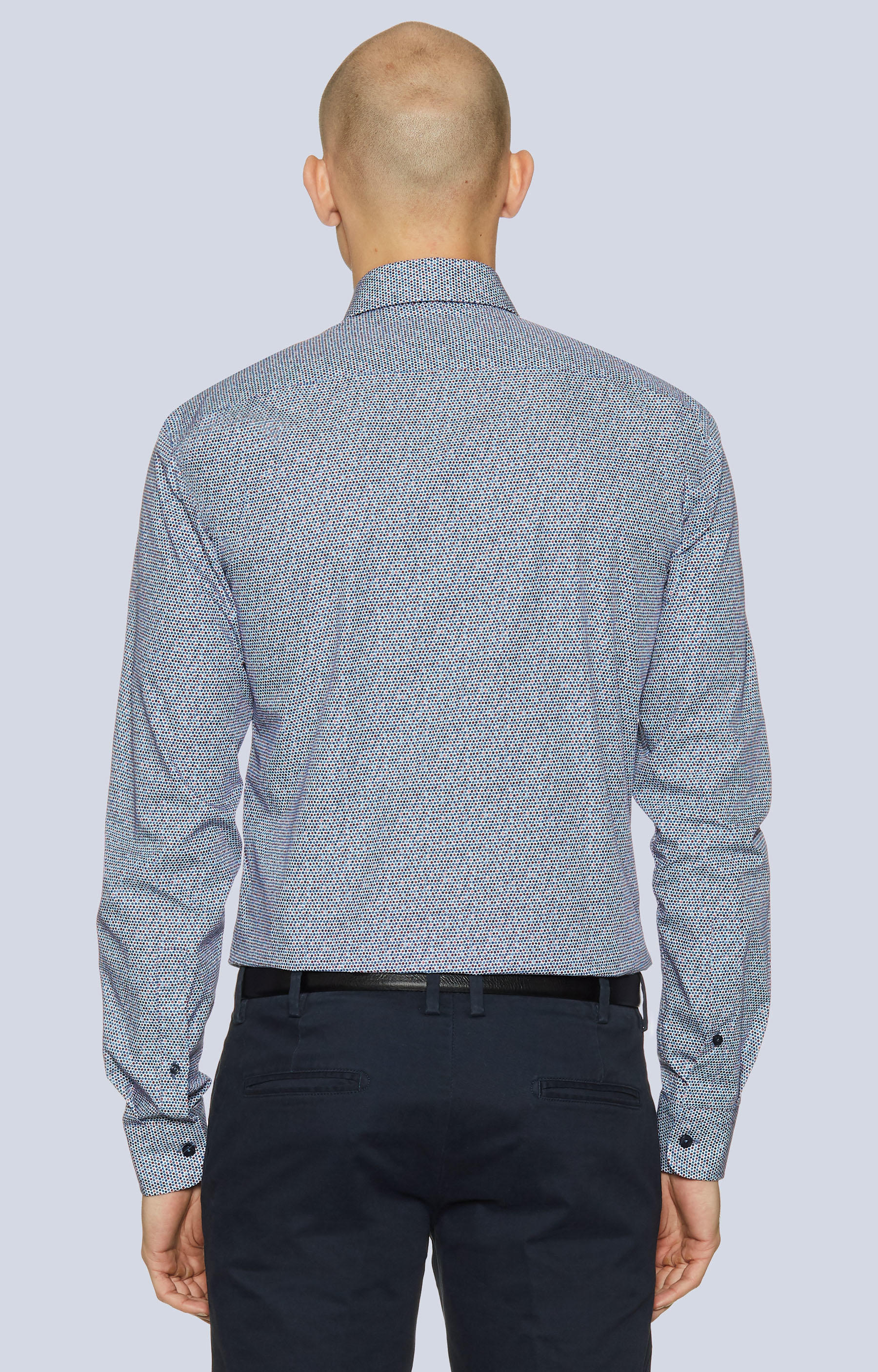 Koszula w print z kołnierzem kryte button-down - 2